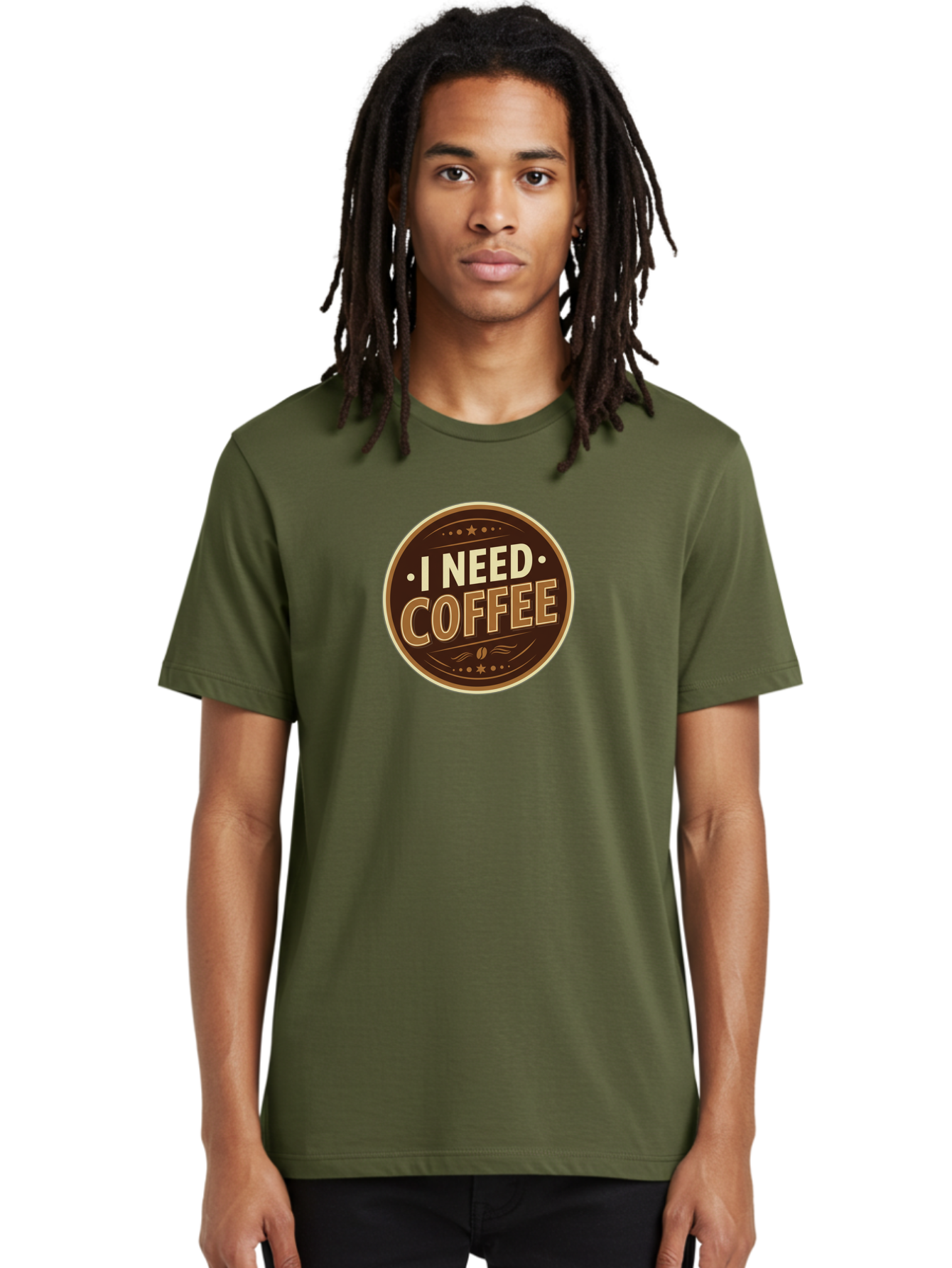 I-Need-Coffee-5 Men'S Graphic Tee, 100% Cotton, Comfortable Casual Summer Wear, Machine Washable, Coffee Lover, Caffeine Fix, Morning Motivation, Coffee Break, Coffee Addiction, Coffee Culture, Coffee Quote, Coffee Art Bac069 30