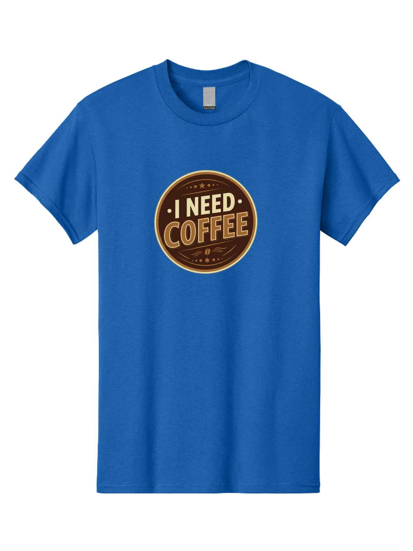 I-Need-Coffee-5 Men'S Graphic Tee, 100% Cotton, Comfortable Casual Summer Wear, Machine Washable, Coffee Lover, Caffeine Fix, Morning Motivation, Coffee Break, Coffee Addiction, Coffee Culture, Coffee Quote, Coffee Art Bac069 6