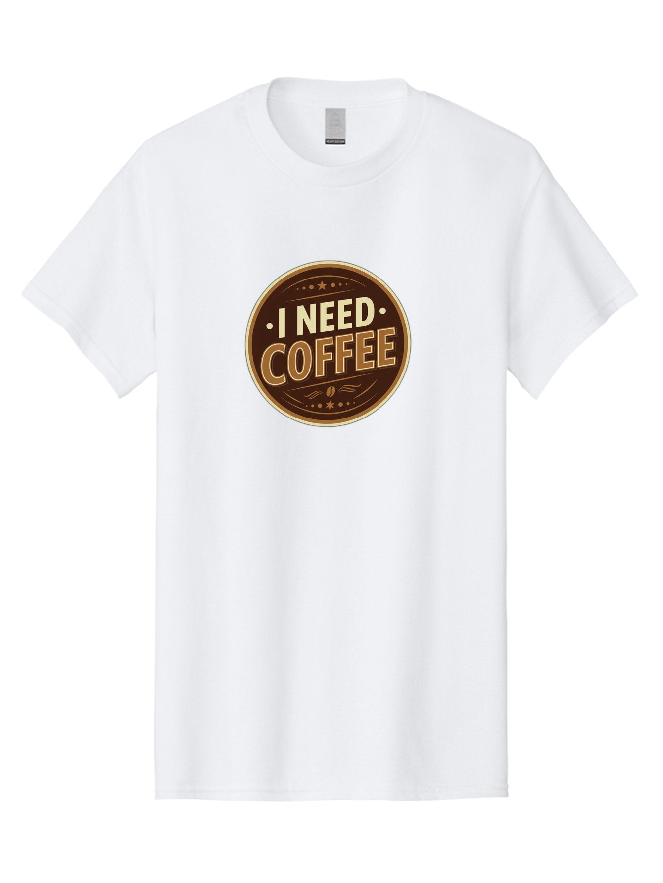 I-Need-Coffee-5 Men'S Graphic Tee, 100% Cotton, Comfortable Casual Summer Wear, Machine Washable, Coffee Lover, Caffeine Fix, Morning Motivation, Coffee Break, Coffee Addiction, Coffee Culture, Coffee Quote, Coffee Art Bac069