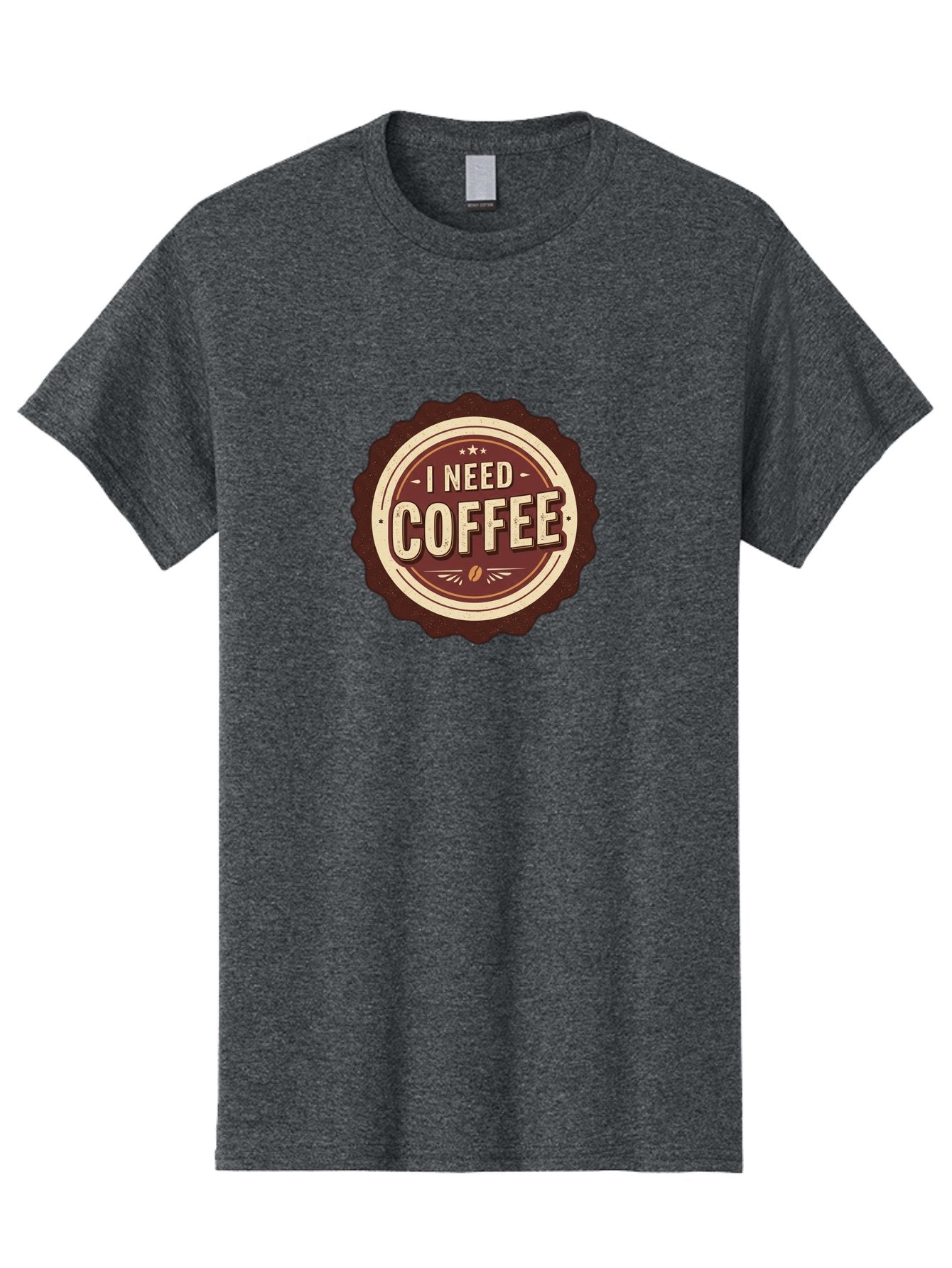 I-Need-Coffee-6 Men'S Graphic Tee, 100% Cotton, Comfortable Casual Summer Wear, Machine Washable, Coffee Lover, Caffeine Craving, Morning Motivation, Coffee Addict, Coffee Culture, Coffee Bean, Vintage Style, Retro Design, Humorous Quote, Bac070 5