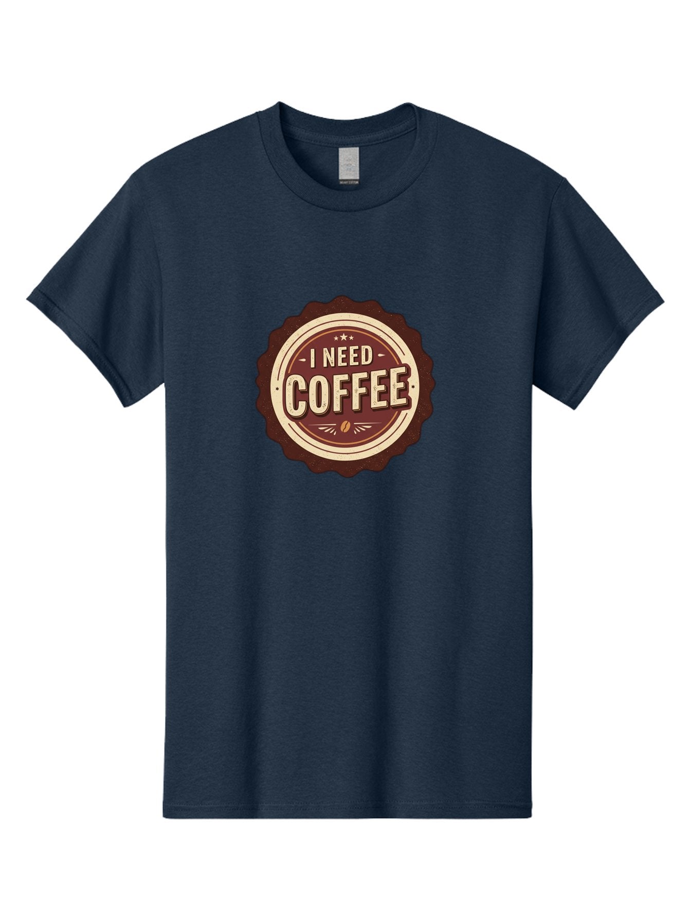 I-Need-Coffee-6 Men'S Graphic Tee, 100% Cotton, Comfortable Casual Summer Wear, Machine Washable, Coffee Lover, Caffeine Craving, Morning Motivation, Coffee Addict, Coffee Culture, Coffee Bean, Vintage Style, Retro Design, Humorous Quote, Bac070 9