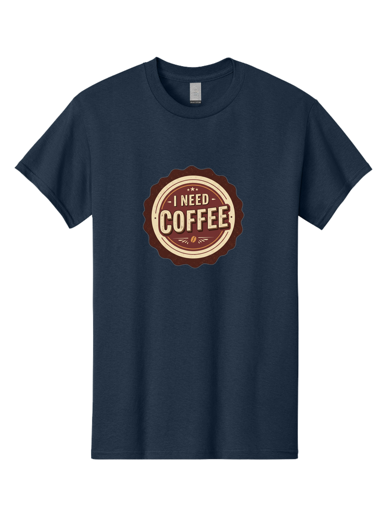 I-Need-Coffee-6 Men'S Graphic Tee, 100% Cotton, Comfortable Casual Summer Wear, Machine Washable, Coffee Lover, Caffeine Craving, Morning Motivation, Coffee Addict, Coffee Culture, Coffee Bean, Vintage Style, Retro Design, Humorous Quote, Bac070 5