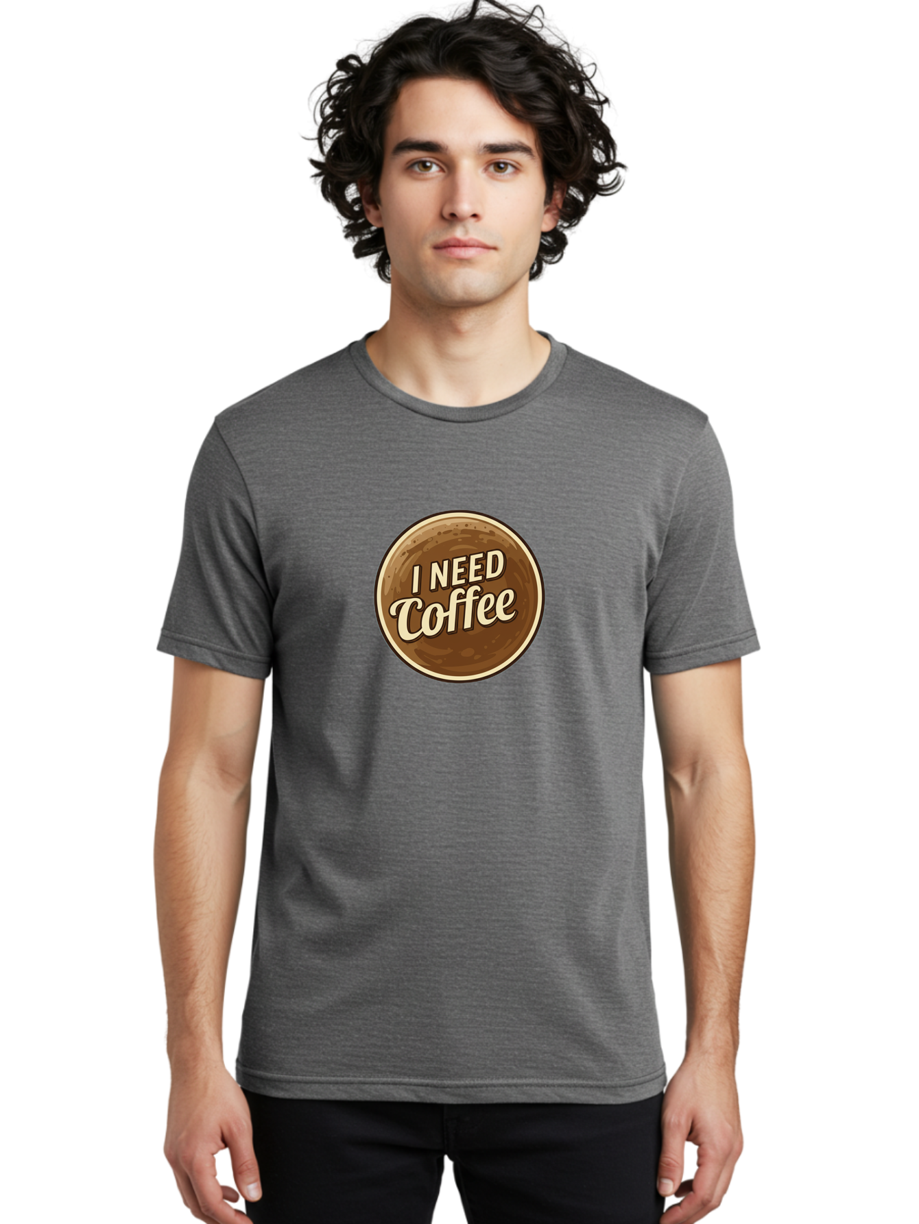 I-Need-Coffee-7 Men'S Graphic Tee, 100% Cotton, Comfortable Casual Summer Wear, Machine Washable, Coffee Cup, Coffee Lover, Need Coffee, Caffeine Fix, Morning Motivation, Coffee Break, Coffee Addiction, Coffee Culture Bac071 16