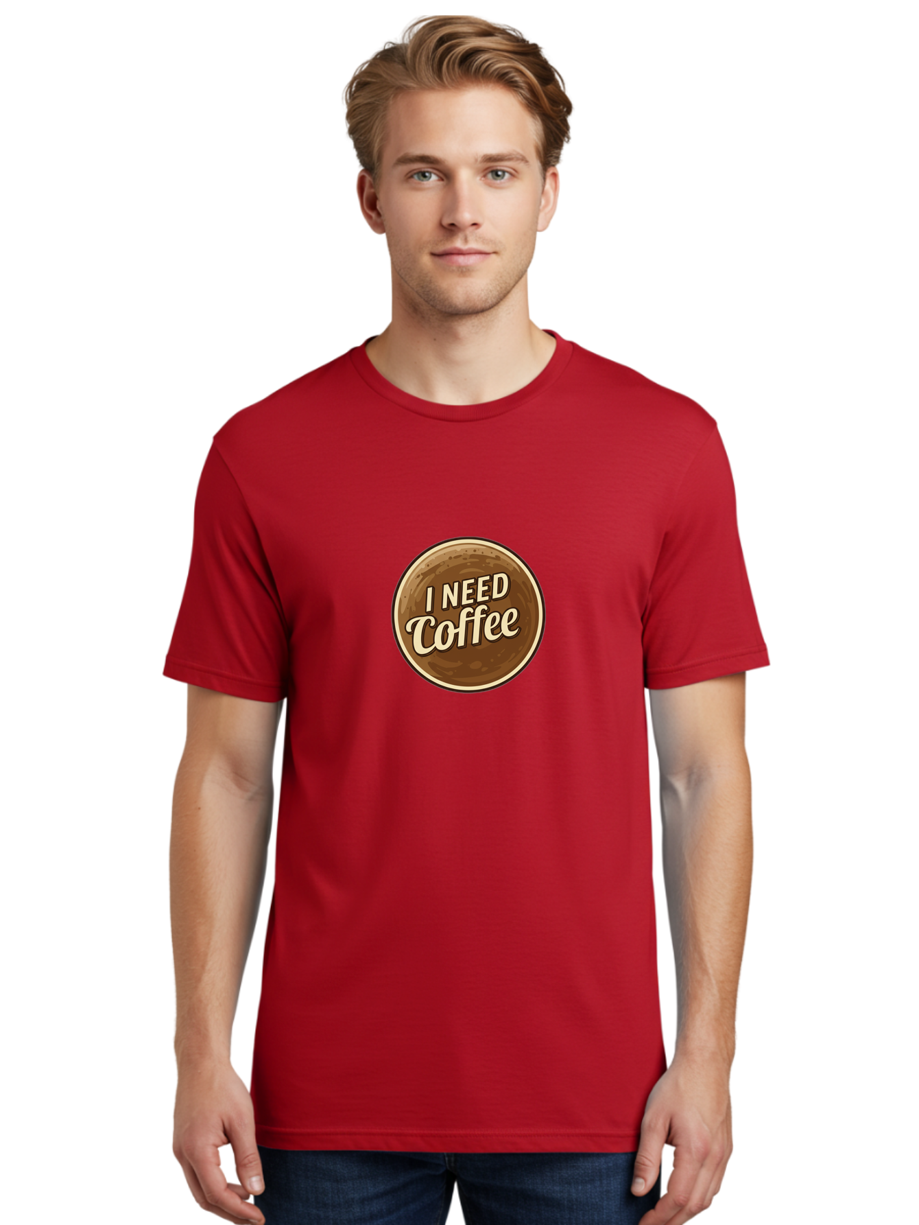 I-Need-Coffee-7 Men'S Graphic Tee, 100% Cotton, Comfortable Casual Summer Wear, Machine Washable, Coffee Cup, Coffee Lover, Need Coffee, Caffeine Fix, Morning Motivation, Coffee Break, Coffee Addiction, Coffee Culture Bac071 17