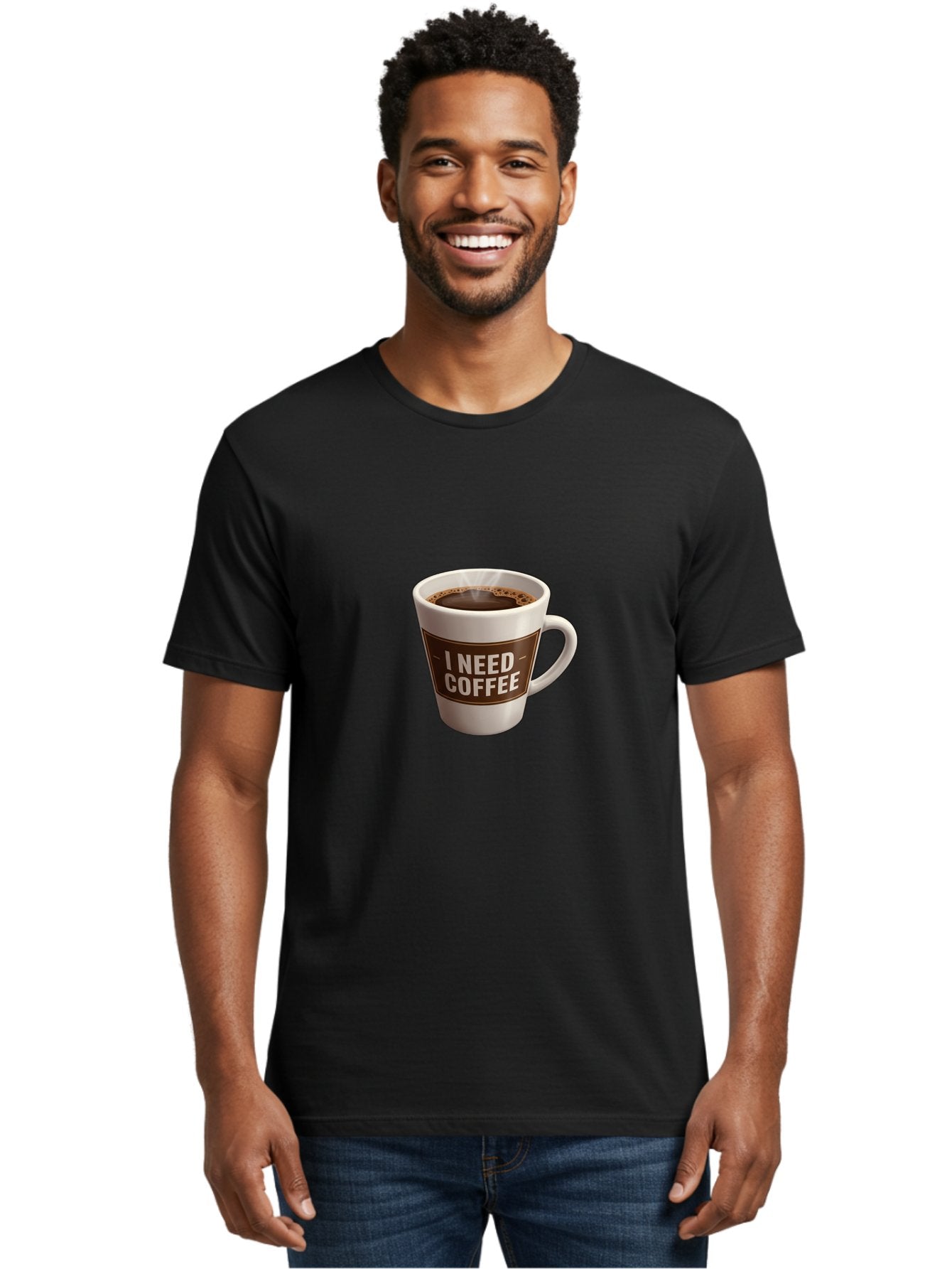 I-Need-Coffee-8 Men'S Graphic Tee, 100% Cotton, Comfortable Casual Summer Wear, Machine Washable, Coffee Mug, Coffee Lover, Caffeine Fix, Morning Motivation, Daily Grind, Coffee Break, Coffee Addiction, Coffee Culture Bac072 17