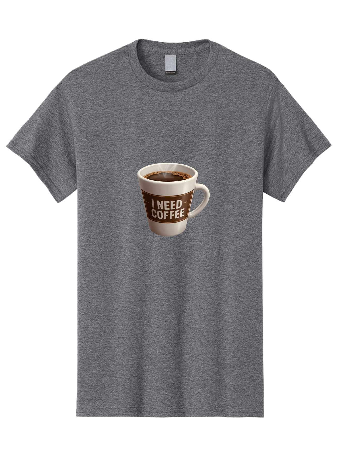 I-Need-Coffee-8 Men'S Graphic Tee, 100% Cotton, Comfortable Casual Summer Wear, Machine Washable, Coffee Mug, Coffee Lover, Caffeine Fix, Morning Motivation, Daily Grind, Coffee Break, Coffee Addiction, Coffee Culture Bac072 4