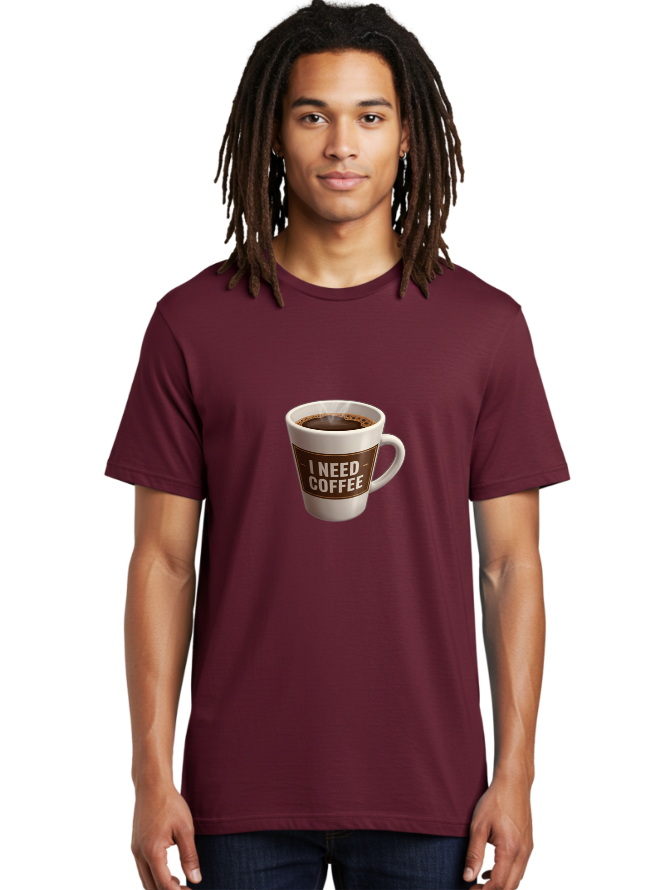 I-Need-Coffee-8 Men'S Graphic Tee, 100% Cotton, Comfortable Casual Summer Wear, Machine Washable, Coffee Mug, Coffee Lover, Caffeine Fix, Morning Motivation, Daily Grind, Coffee Break, Coffee Addiction, Coffee Culture Bac072 23