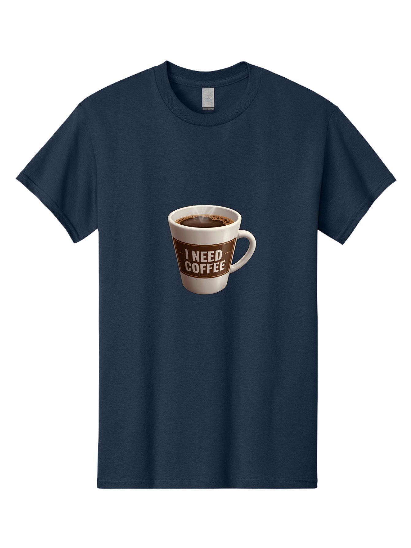 I-Need-Coffee-8 Men'S Graphic Tee, 100% Cotton, Comfortable Casual Summer Wear, Machine Washable, Coffee Mug, Coffee Lover, Caffeine Fix, Morning Motivation, Daily Grind, Coffee Break, Coffee Addiction, Coffee Culture Bac072