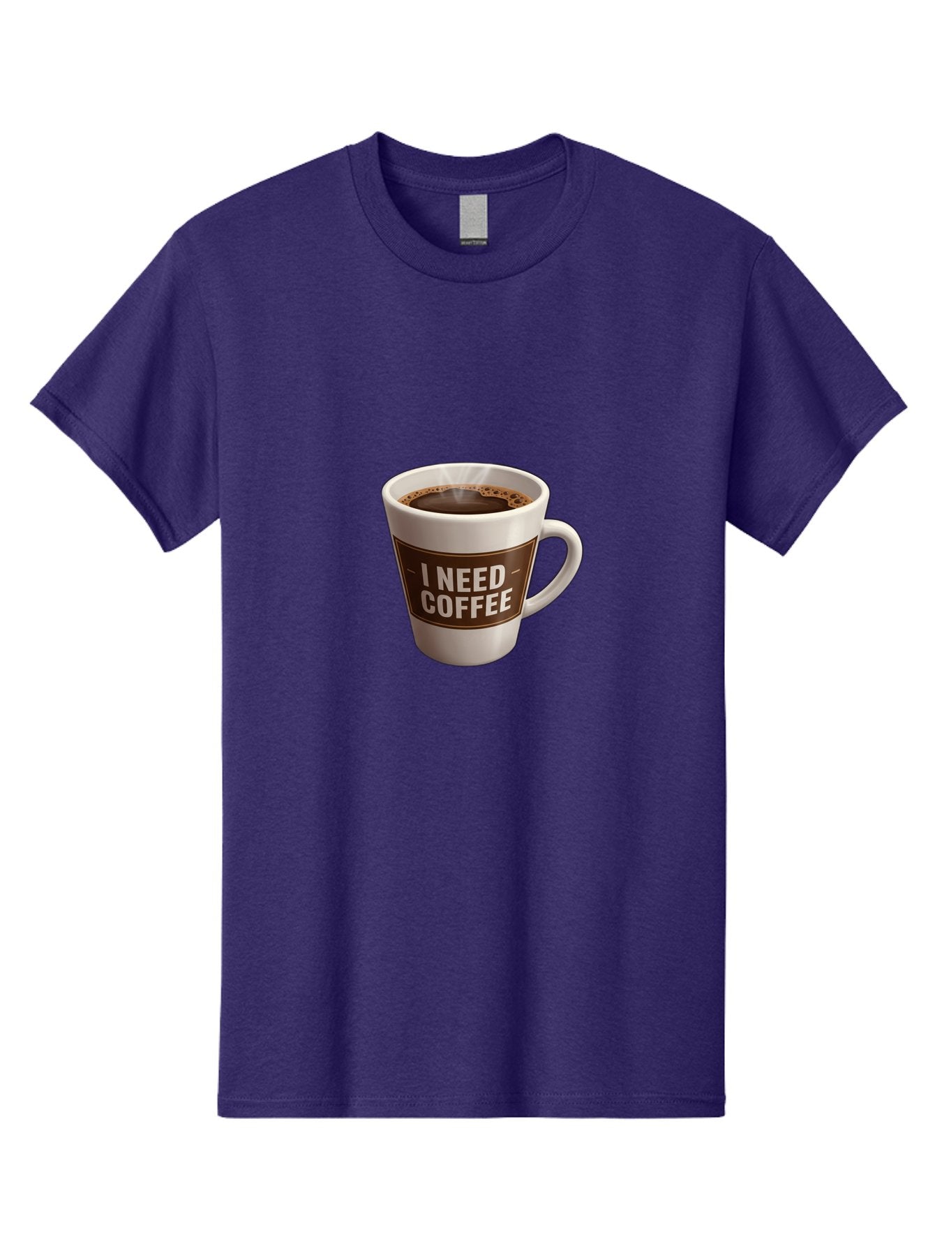 I-Need-Coffee-8 Men'S Graphic Tee, 100% Cotton, Comfortable Casual Summer Wear, Machine Washable, Coffee Mug, Coffee Lover, Caffeine Fix, Morning Motivation, Daily Grind, Coffee Break, Coffee Addiction, Coffee Culture Bac072 8