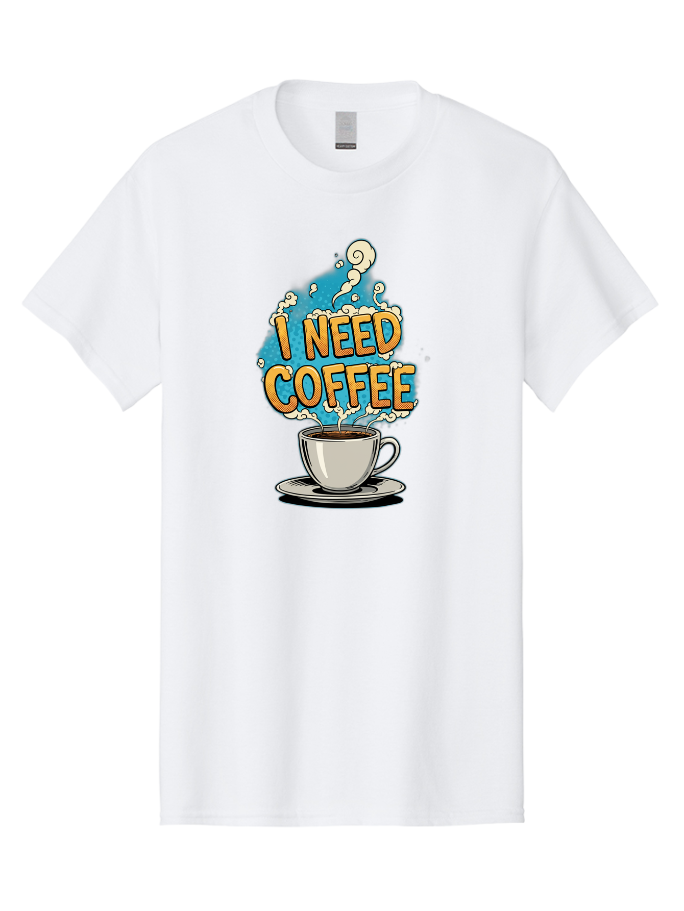 I-Need-Coffee-9 Men'S Graphic Tee, 100% Cotton, Comfortable Casual Summer Wear, Machine Washable, Coffee Cup, Morning Coffee, Coffee Addiction, Caffeine Fix, Morning Motivation, Coffee Lover, Steaming Hot Coffee, Coffee Break Bac073 14