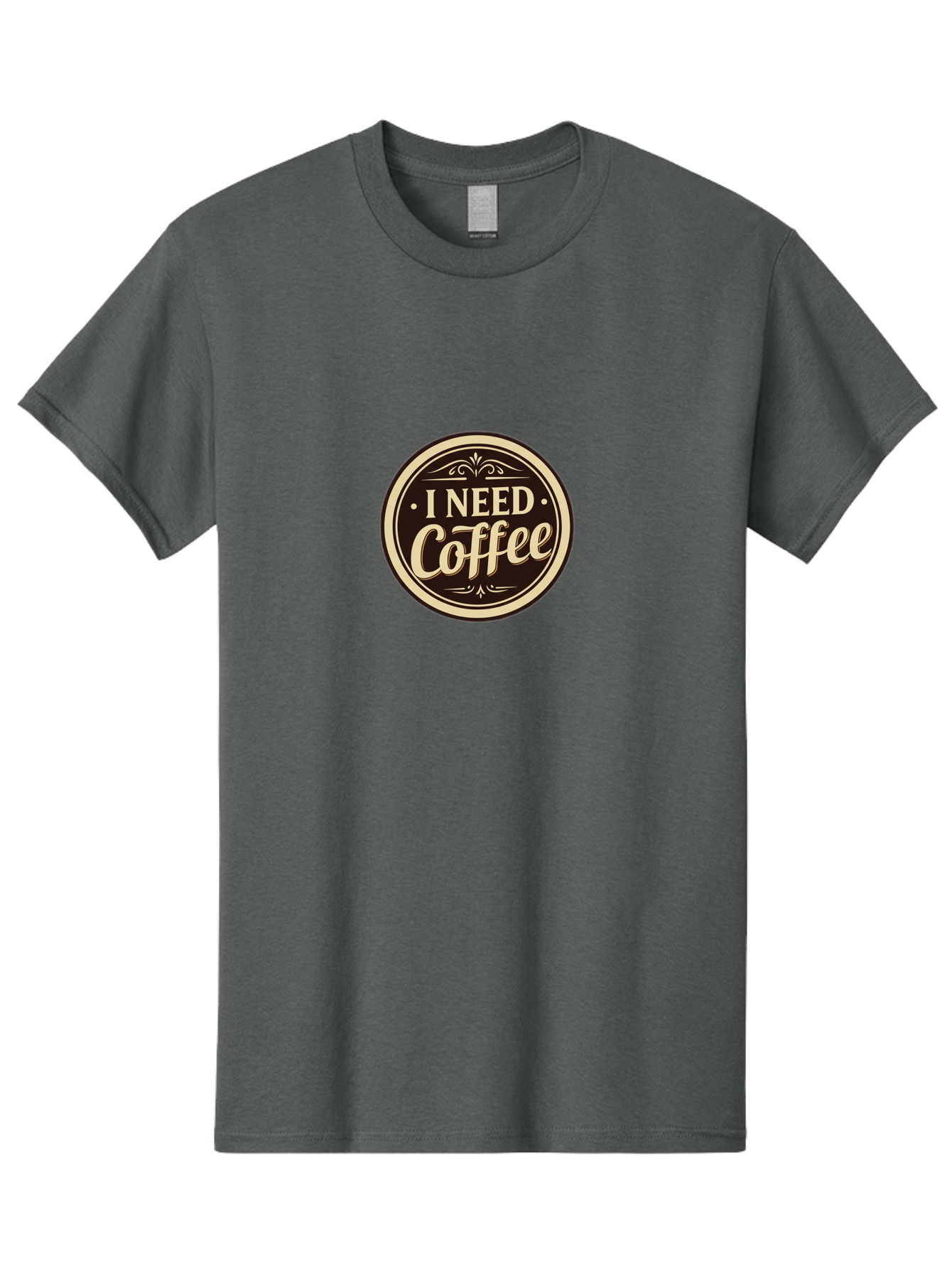 I-Need-Coffee Men'S Graphic Tee, 100% Cotton, Comfortable Casual Summer Wear, Machine Washable, Coffee Lover, Caffeine Craving, Morning Motivation, Coffee Humor, Funny Quote, Coffee Addiction, Coffee Break, Coffee Culture, Daily Dose Bac074 13