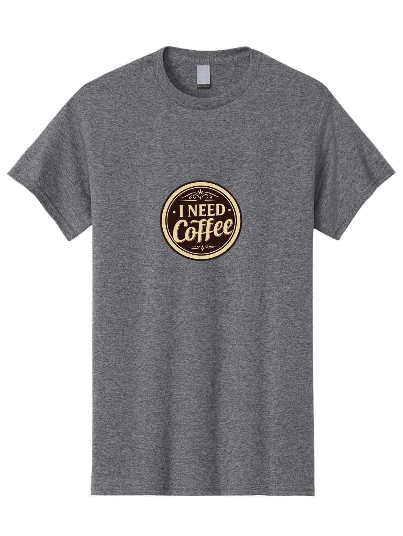 I-Need-Coffee Men'S Graphic Tee, 100% Cotton, Comfortable Casual Summer Wear, Machine Washable, Coffee Lover, Caffeine Craving, Morning Motivation, Coffee Humor, Funny Quote, Coffee Addiction, Coffee Break, Coffee Culture, Daily Dose Bac074 15