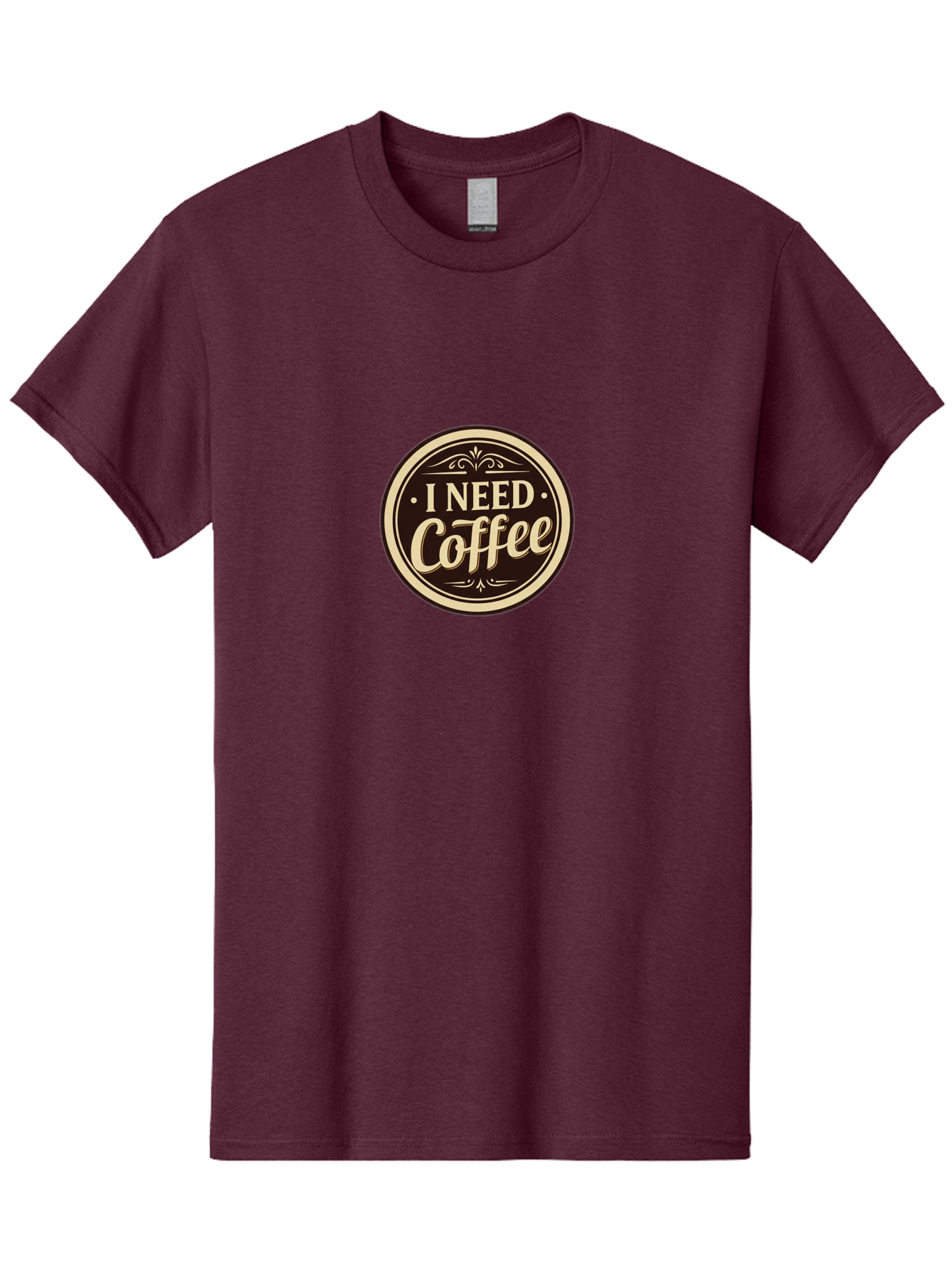 I-Need-Coffee Men'S Graphic Tee, 100% Cotton, Comfortable Casual Summer Wear, Machine Washable, Coffee Lover, Caffeine Craving, Morning Motivation, Coffee Humor, Funny Quote, Coffee Addiction, Coffee Break, Coffee Culture, Daily Dose Bac074 7