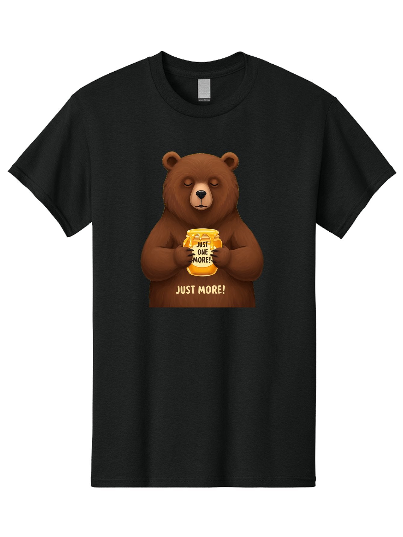 Just-One-More-2 Men'S Graphic Tee, 100% Cotton, Comfortable Casual Summer Wear, Machine Washable, Funny Bear, Beer Mug, Just One More, Humorous, Cartoon, Happy Hour, Beer Lover, Relaxed Bear, Amusing Character, Beer Culture Bac081 7