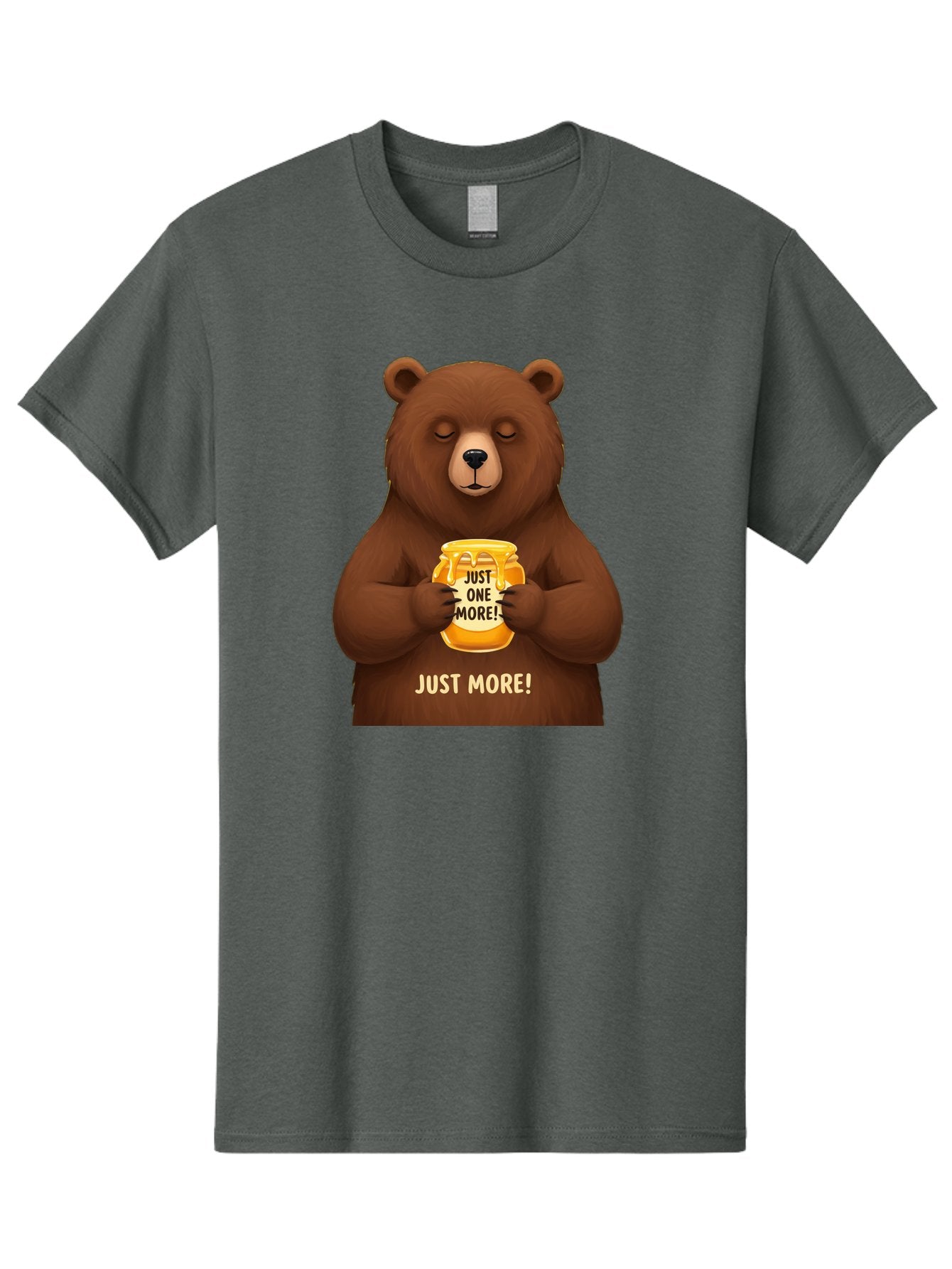 Just-One-More-2 Men'S Graphic Tee, 100% Cotton, Comfortable Casual Summer Wear, Machine Washable, Funny Bear, Beer Mug, Just One More, Humorous, Cartoon, Happy Hour, Beer Lover, Relaxed Bear, Amusing Character, Beer Culture Bac081 11