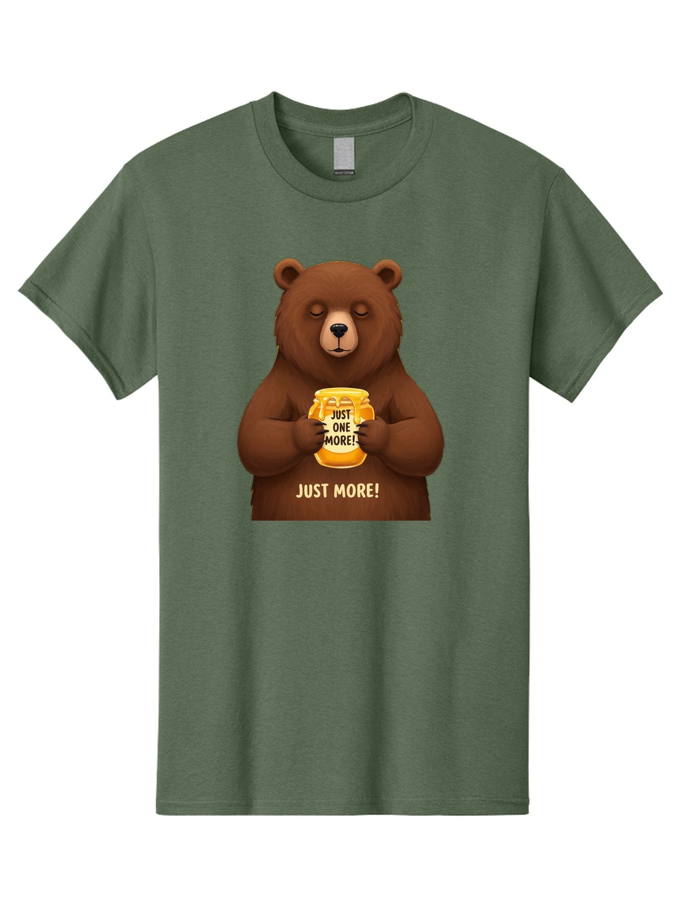 Just-One-More-2 Men'S Graphic Tee, 100% Cotton, Comfortable Casual Summer Wear, Machine Washable, Funny Bear, Beer Mug, Just One More, Humorous, Cartoon, Happy Hour, Beer Lover, Relaxed Bear, Amusing Character, Beer Culture Bac081 9
