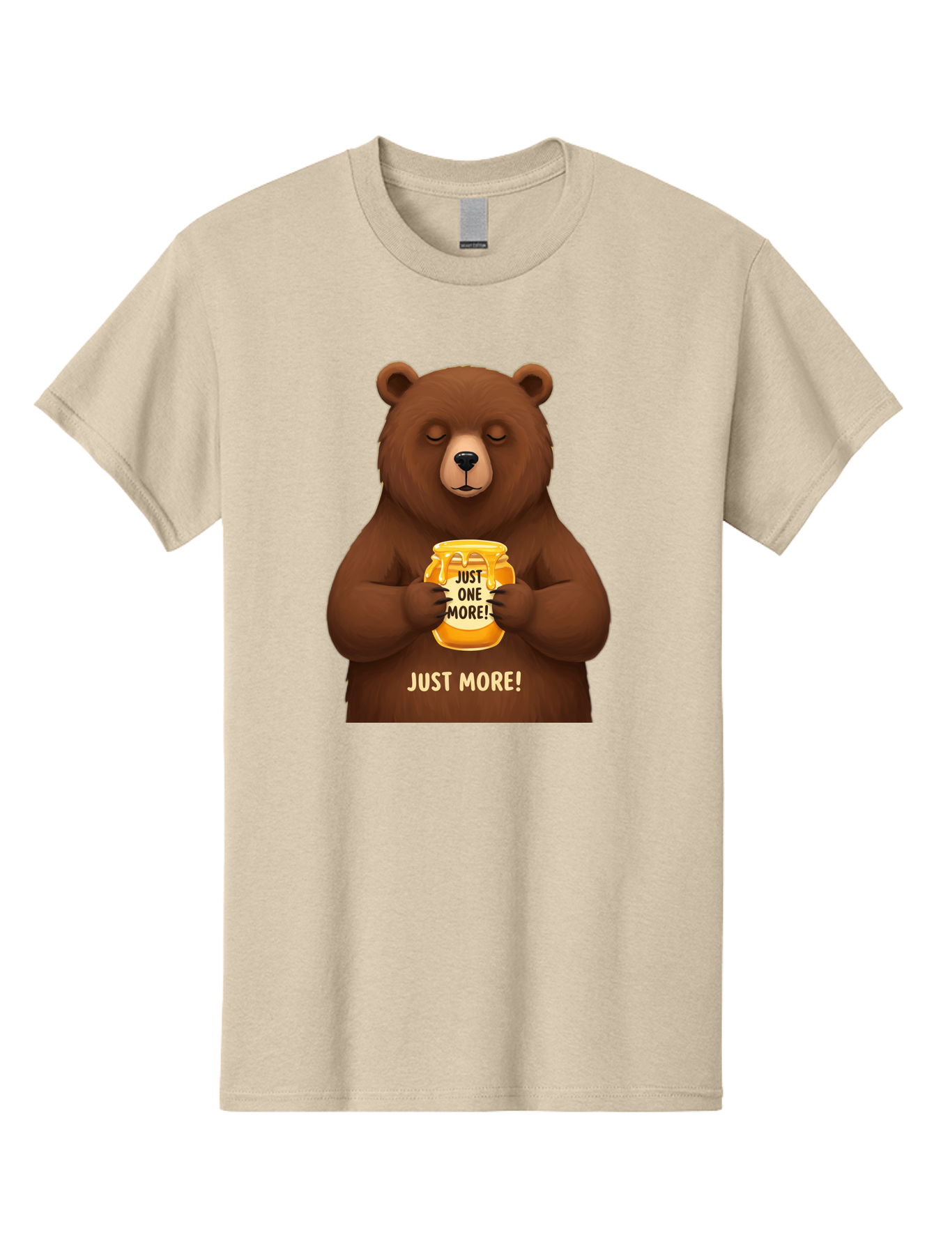 Just-One-More-2 Men'S Graphic Tee, 100% Cotton, Comfortable Casual Summer Wear, Machine Washable, Funny Bear, Beer Mug, Just One More, Humorous, Cartoon, Happy Hour, Beer Lover, Relaxed Bear, Amusing Character, Beer Culture Bac081 7