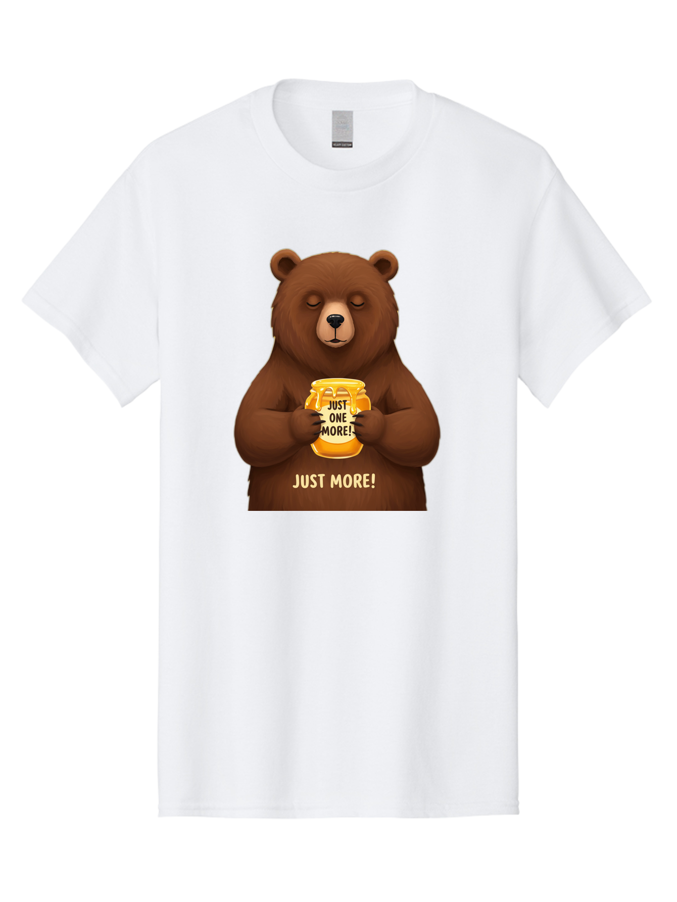Just-One-More-2 Men'S Graphic Tee, 100% Cotton, Comfortable Casual Summer Wear, Machine Washable, Funny Bear, Beer Mug, Just One More, Humorous, Cartoon, Happy Hour, Beer Lover, Relaxed Bear, Amusing Character, Beer Culture Bac081 6