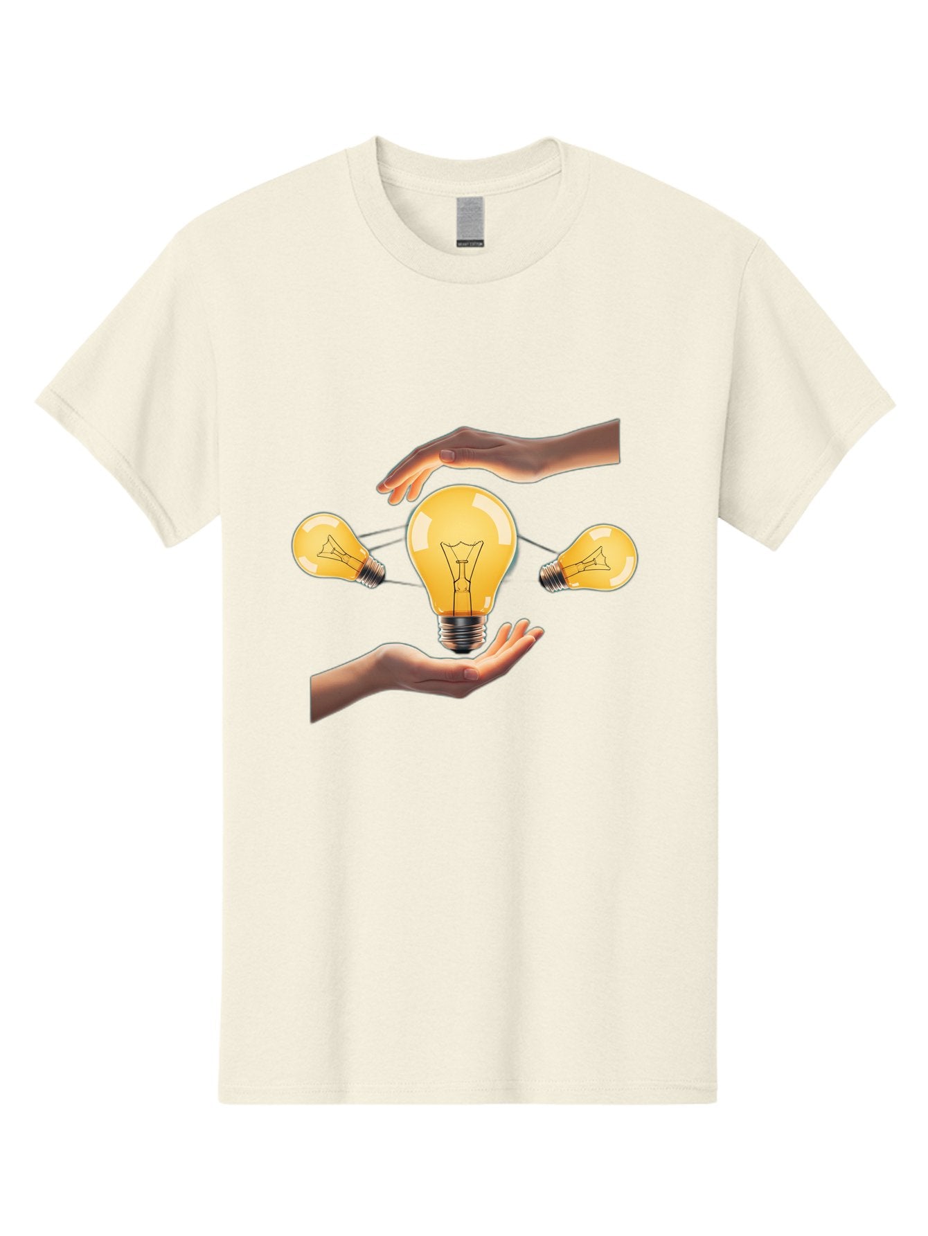 Light-Bulb Men'S Graphic Tee, 100% Cotton, Comfortable Casual Summer Wear, Machine Washable, Creative Idea, Light Bulb Moment, Innovative Thinking, Brainstorming Session, Teamwork, Collaboration, Problem Solving, Glow, Inspiration Bac121 6