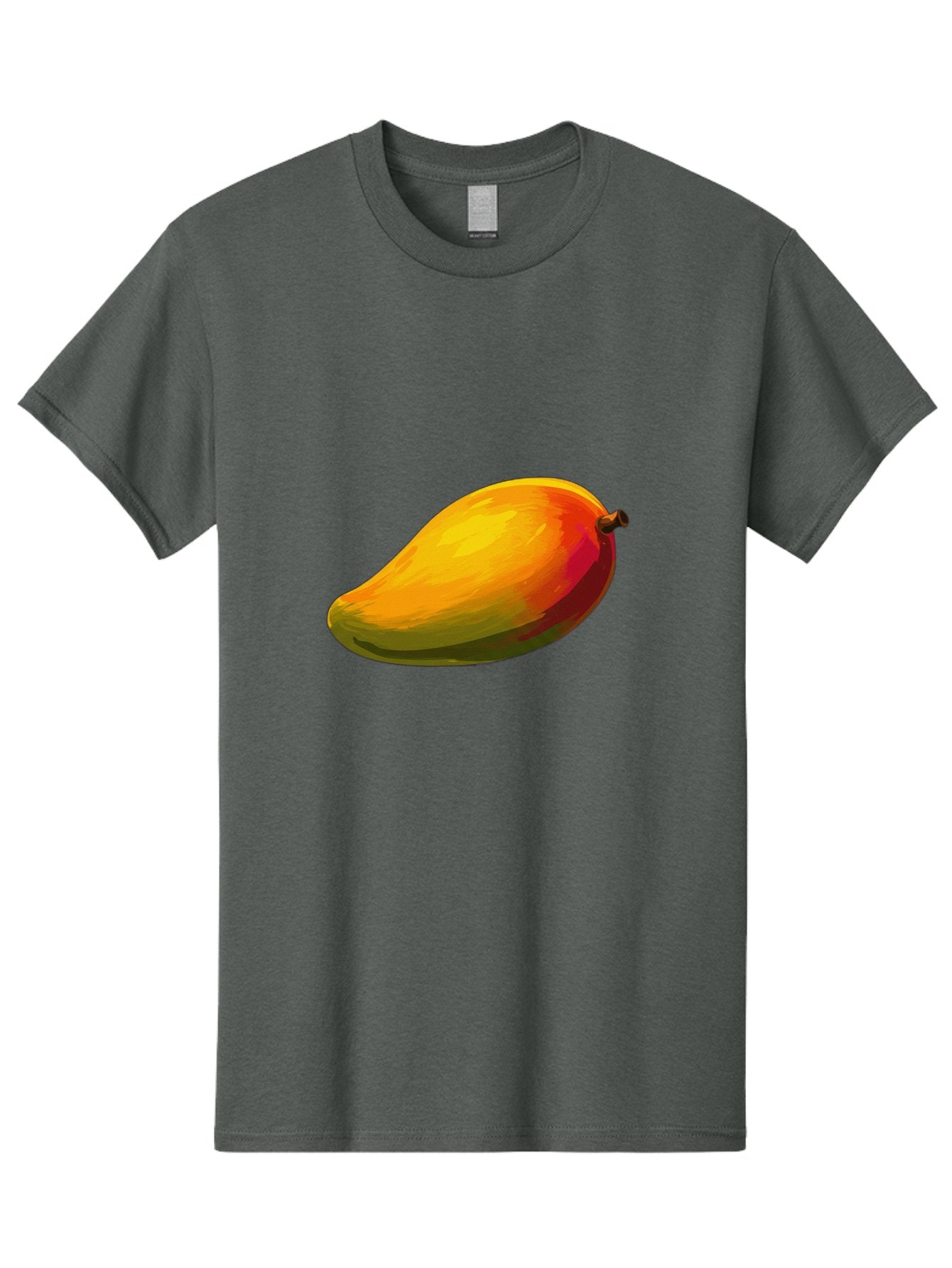 Mango-4 Men'S Graphic Tee, 100% Cotton, Comfortable Casual Summer Wear, Machine Washable, Yellow Mango, Ripe Fruit, Tropical Flavor, Sweet Juice, Vibrant Color, Digital Art, Fruit Illustration, Mango Graphic Bac131 4