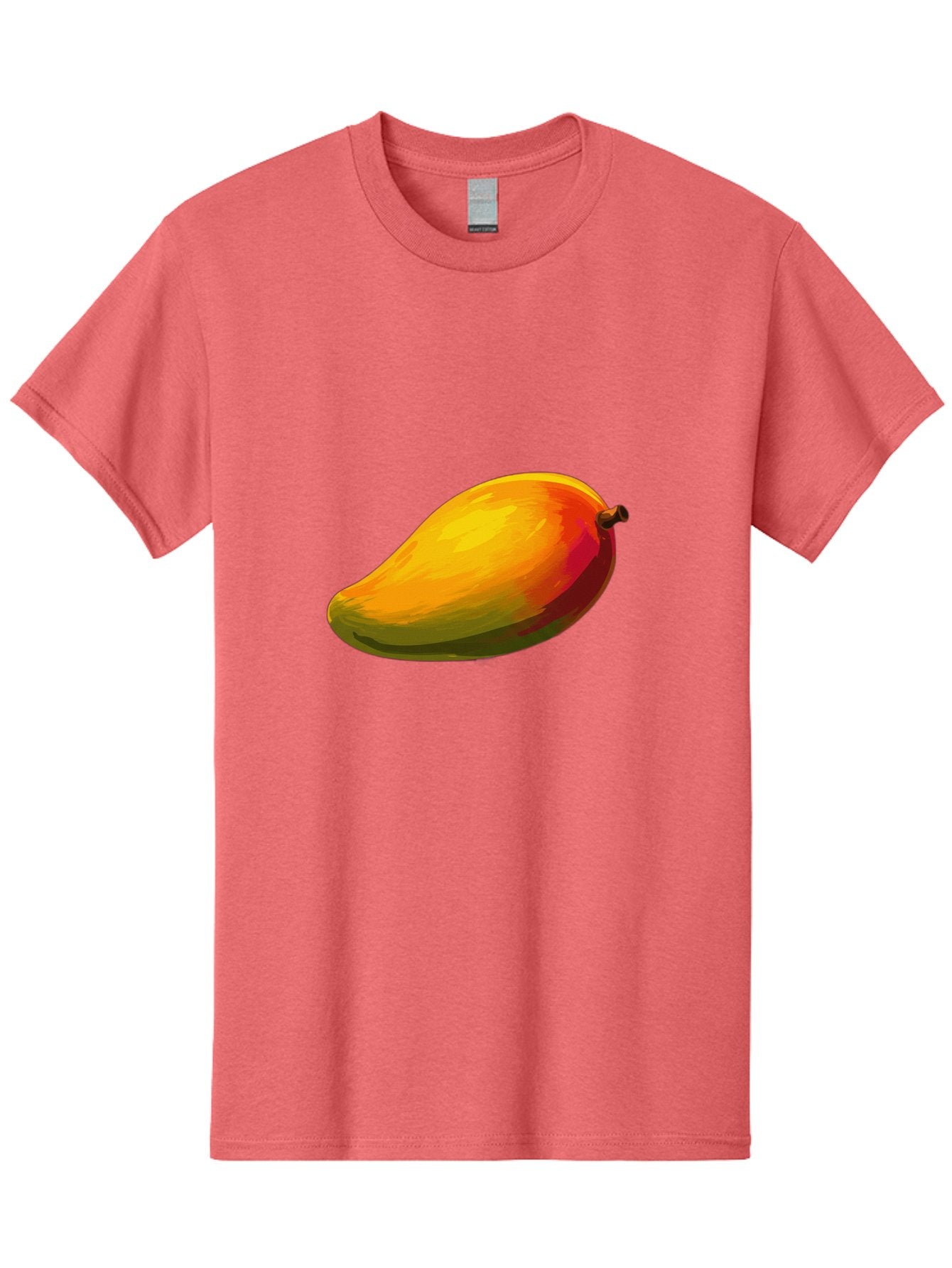 Mango-4 Men'S Graphic Tee, 100% Cotton, Comfortable Casual Summer Wear, Machine Washable, Yellow Mango, Ripe Fruit, Tropical Flavor, Sweet Juice, Vibrant Color, Digital Art, Fruit Illustration, Mango Graphic Bac131 11