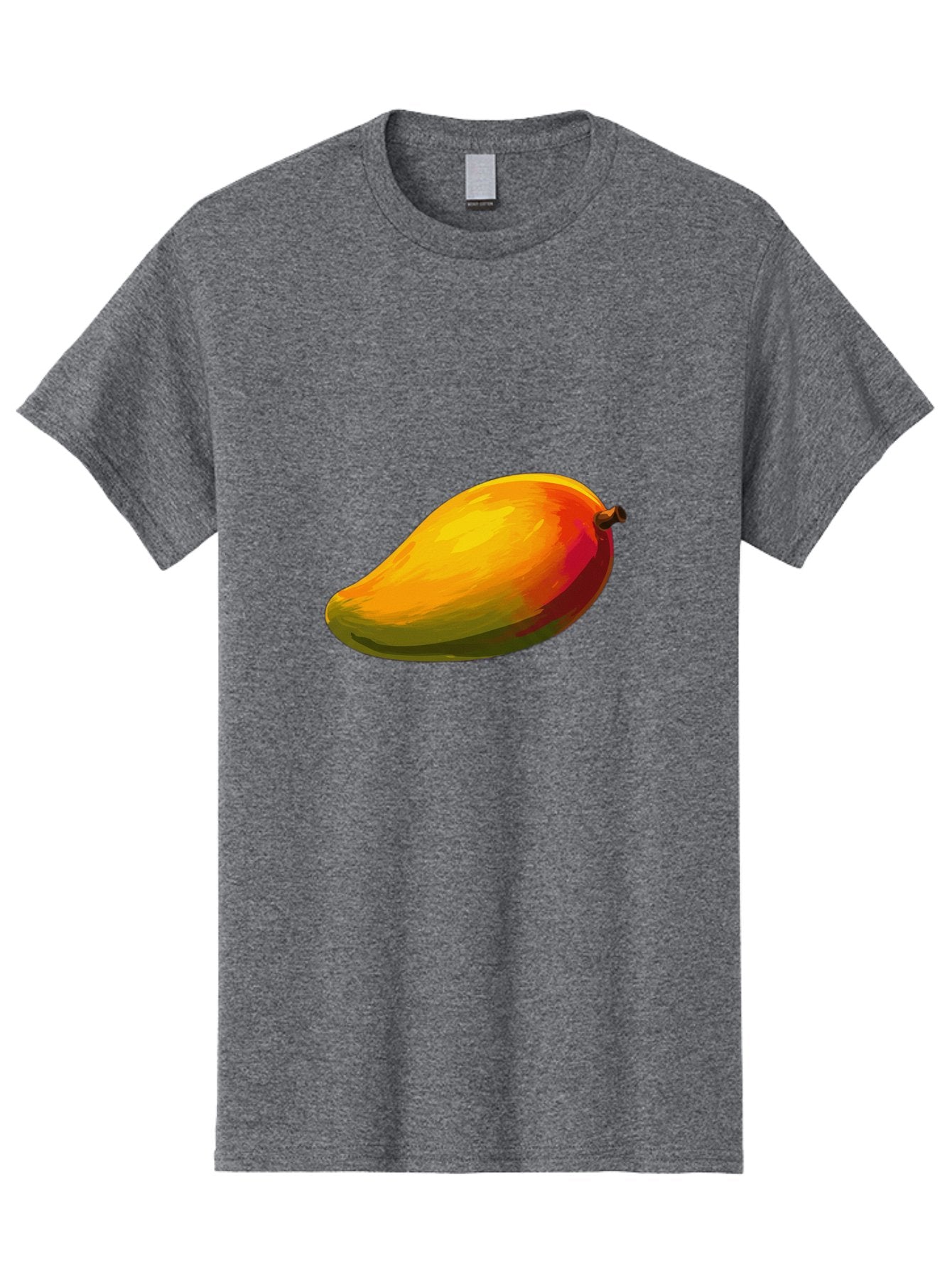 Mango-4 Men'S Graphic Tee, 100% Cotton, Comfortable Casual Summer Wear, Machine Washable, Yellow Mango, Ripe Fruit, Tropical Flavor, Sweet Juice, Vibrant Color, Digital Art, Fruit Illustration, Mango Graphic Bac131 14