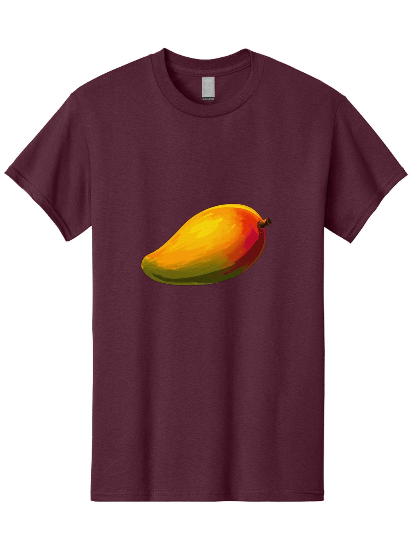 Mango-4 Men'S Graphic Tee, 100% Cotton, Comfortable Casual Summer Wear, Machine Washable, Yellow Mango, Ripe Fruit, Tropical Flavor, Sweet Juice, Vibrant Color, Digital Art, Fruit Illustration, Mango Graphic Bac131 8