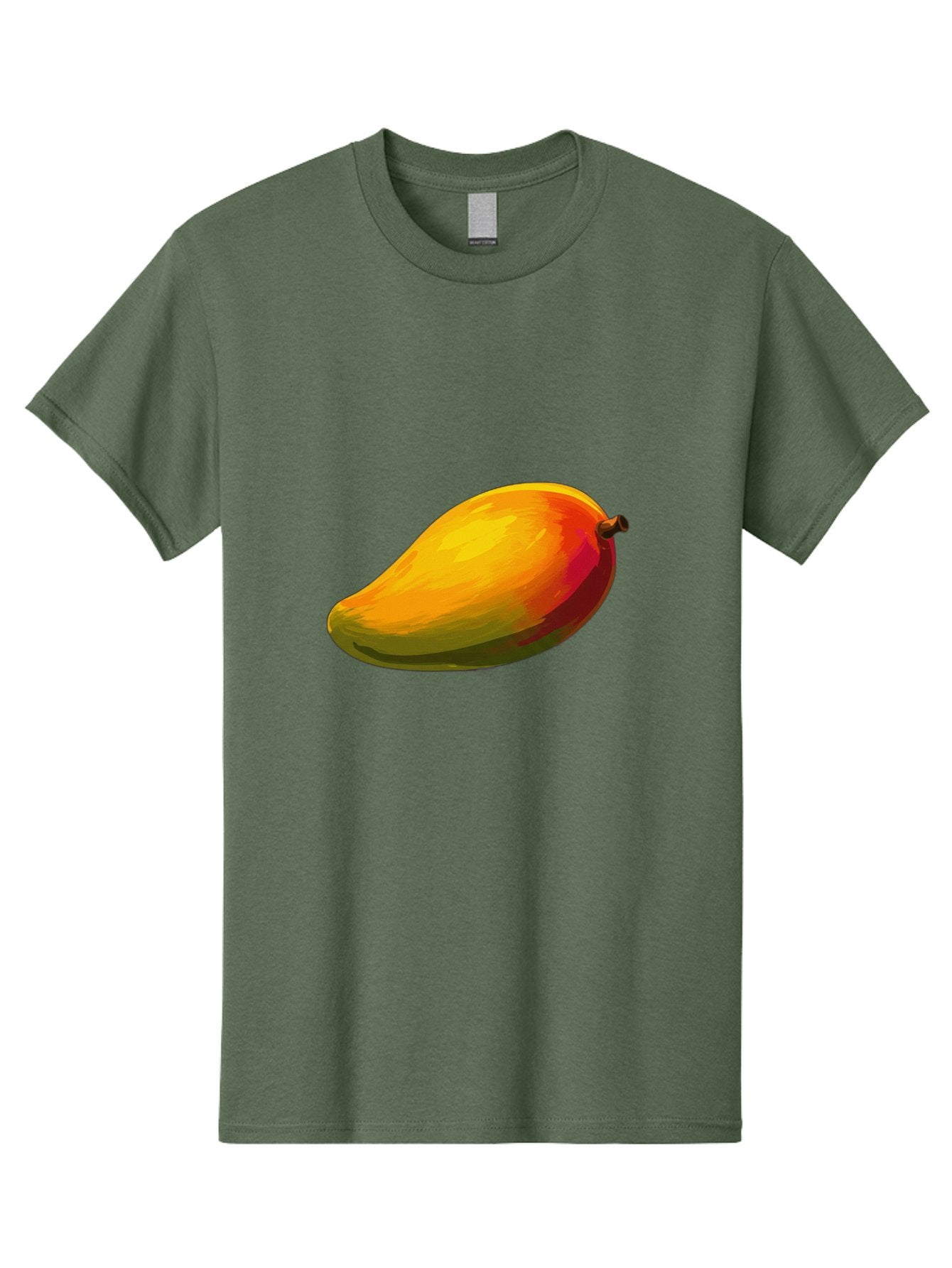 Mango-4 Men'S Graphic Tee, 100% Cotton, Comfortable Casual Summer Wear, Machine Washable, Yellow Mango, Ripe Fruit, Tropical Flavor, Sweet Juice, Vibrant Color, Digital Art, Fruit Illustration, Mango Graphic Bac131 13