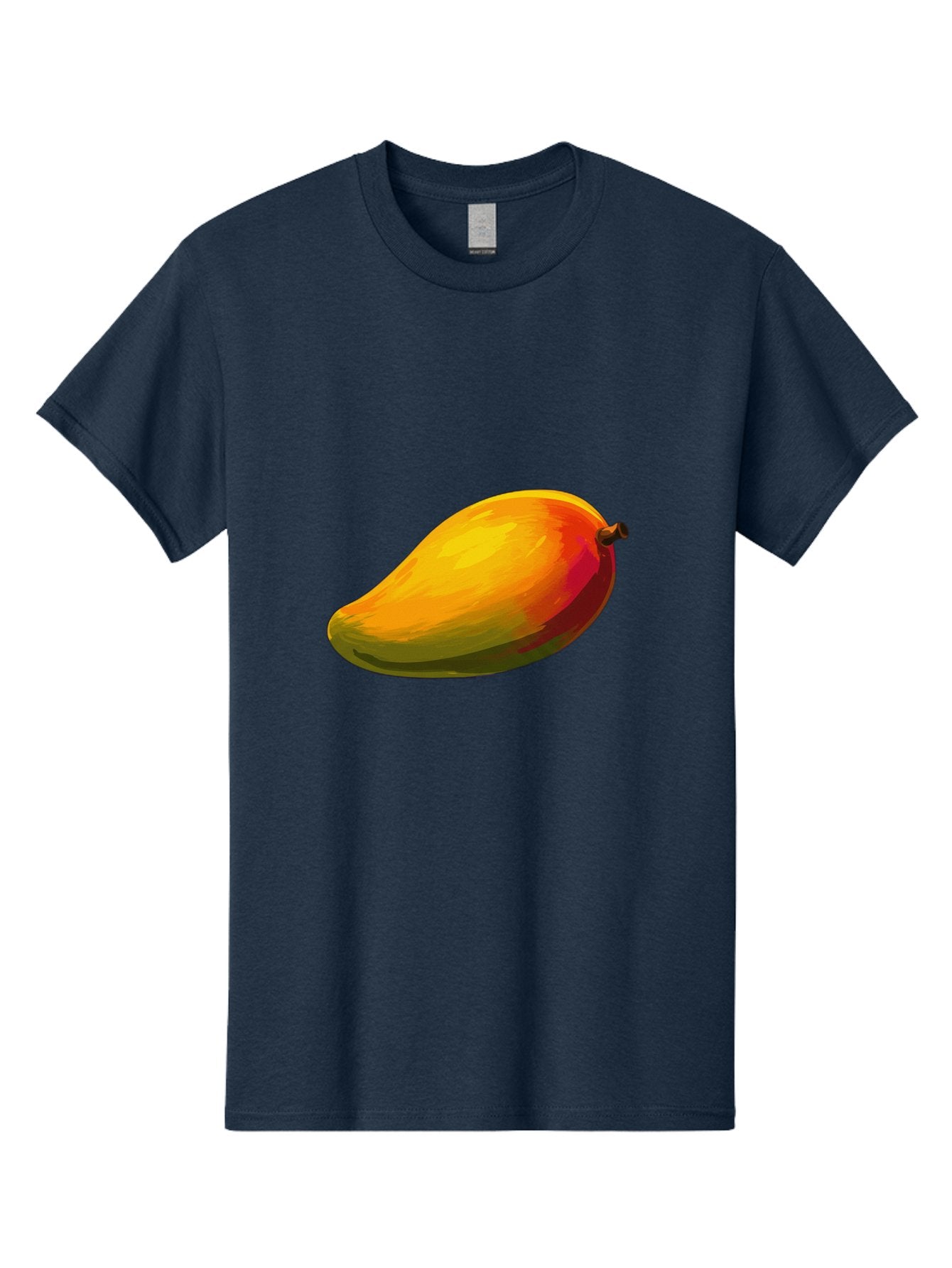Mango-4 Men'S Graphic Tee, 100% Cotton, Comfortable Casual Summer Wear, Machine Washable, Yellow Mango, Ripe Fruit, Tropical Flavor, Sweet Juice, Vibrant Color, Digital Art, Fruit Illustration, Mango Graphic Bac131 15