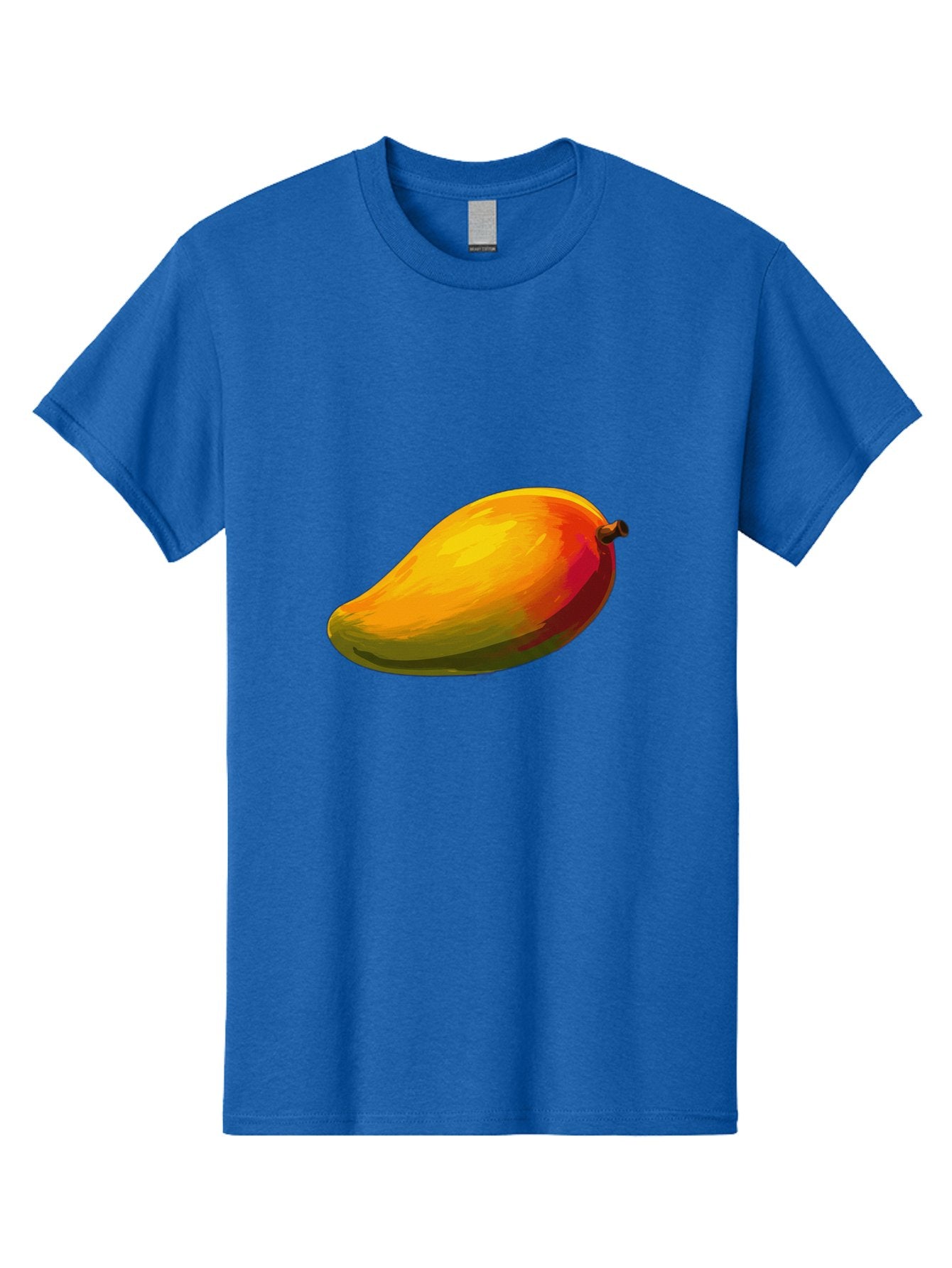 Mango-4 Men'S Graphic Tee, 100% Cotton, Comfortable Casual Summer Wear, Machine Washable, Yellow Mango, Ripe Fruit, Tropical Flavor, Sweet Juice, Vibrant Color, Digital Art, Fruit Illustration, Mango Graphic Bac131 6