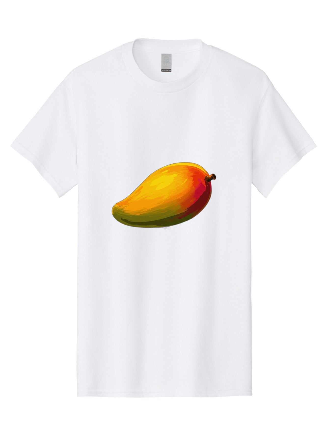 Mango-4 Men'S Graphic Tee, 100% Cotton, Comfortable Casual Summer Wear, Machine Washable, Yellow Mango, Ripe Fruit, Tropical Flavor, Sweet Juice, Vibrant Color, Digital Art, Fruit Illustration, Mango Graphic Bac131 3