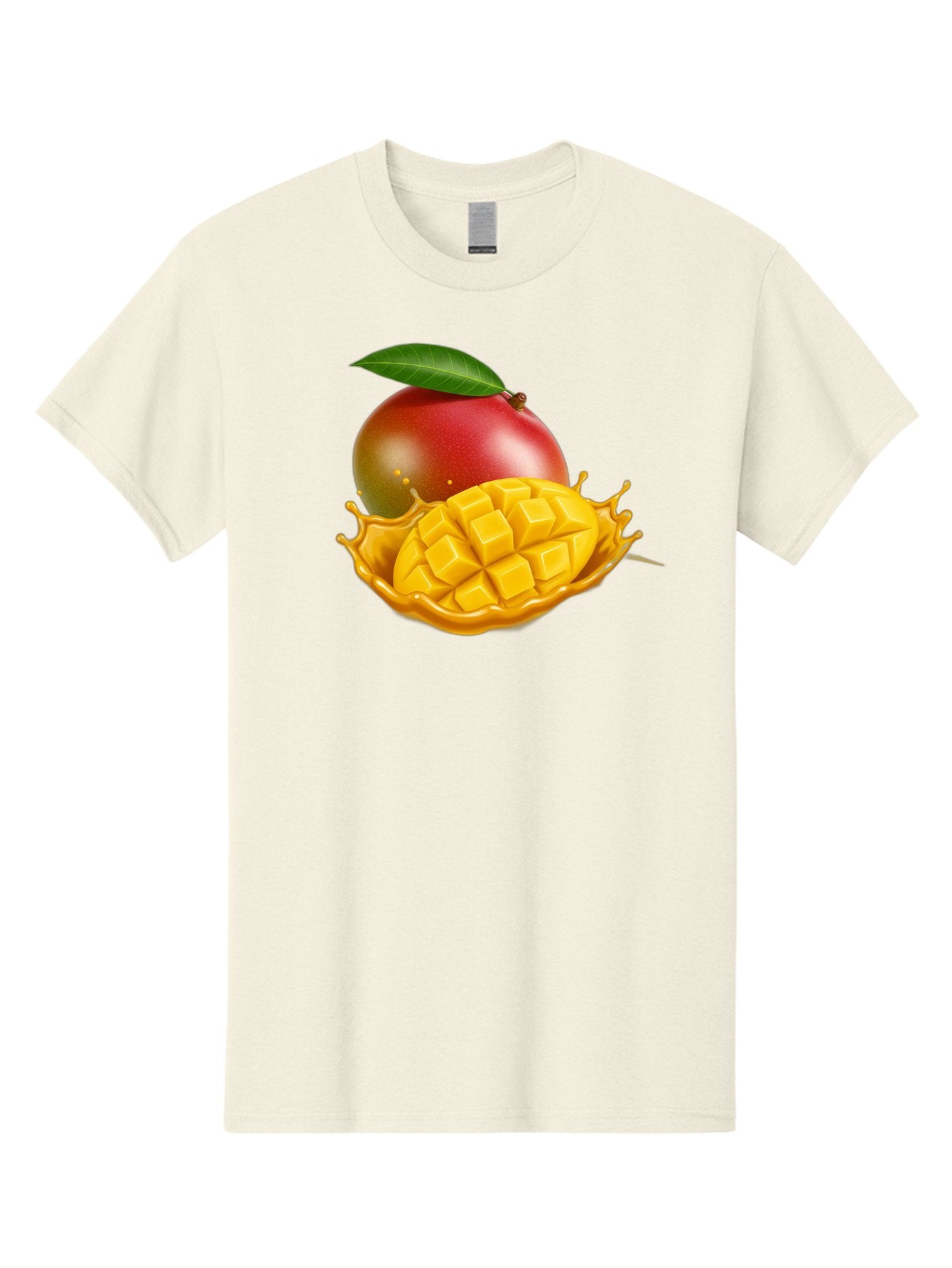 Mango-5 Men'S Graphic Tee, 100% Cotton, Comfortable Casual Summer Wear, Machine Washable, Juicy Mango, Mango Chunks, Fresh Fruit, Yellow Mango, Ripe Mango, Mango Juice, Tropical Flavors, Sweet And Tangy Bac132 9