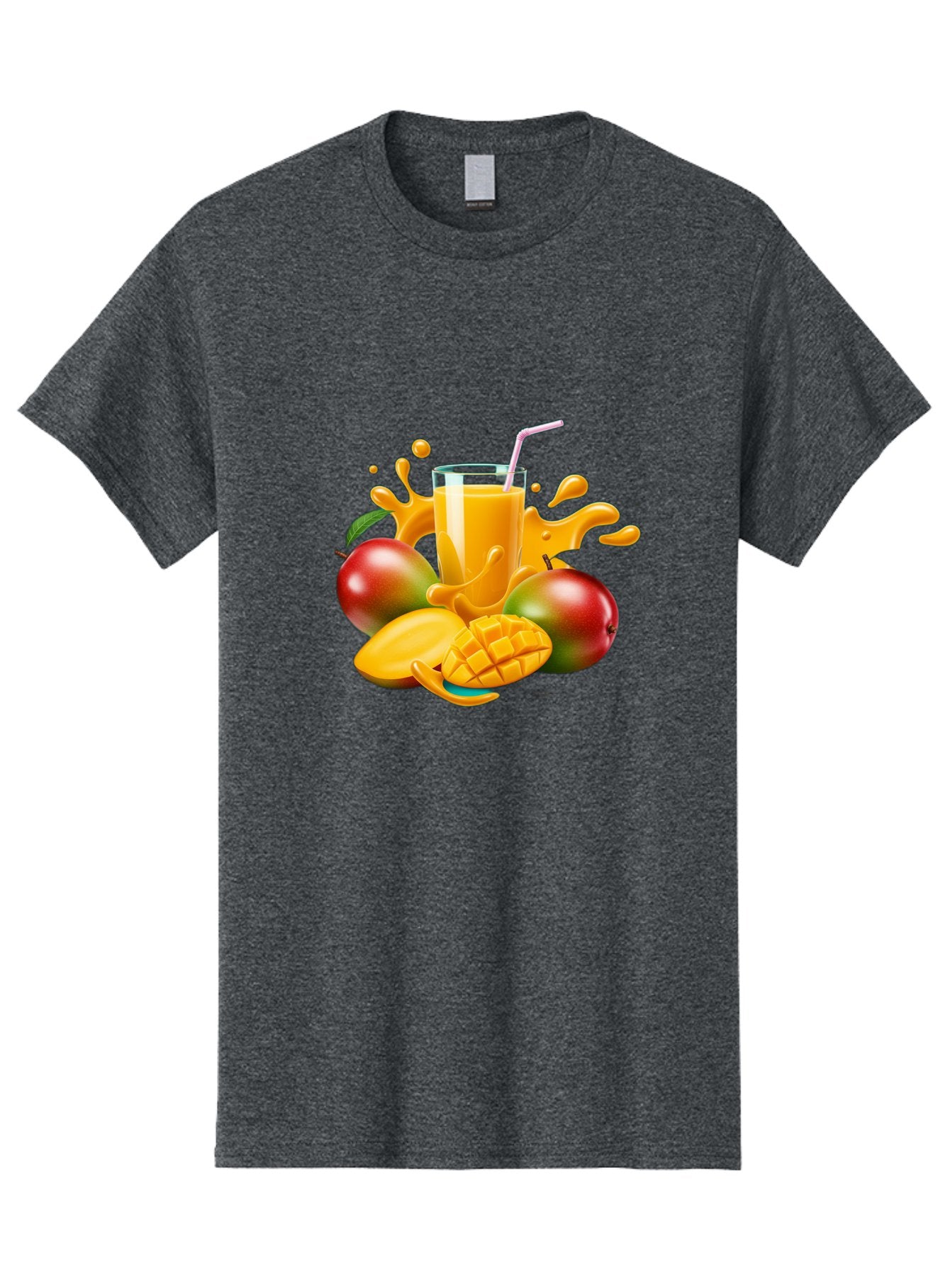 Mango-Juice-4 Men'S Graphic Tee, 100% Cotton, Comfortable Casual Summer Wear, Machine Washable, Fresh Mango Juice, Ripe Mangoes, Healthy Drink, Refreshing Beverage, Tropical Flavors, Fruit Smoothie, Vibrant Colors, Juice Splash Bac148 15