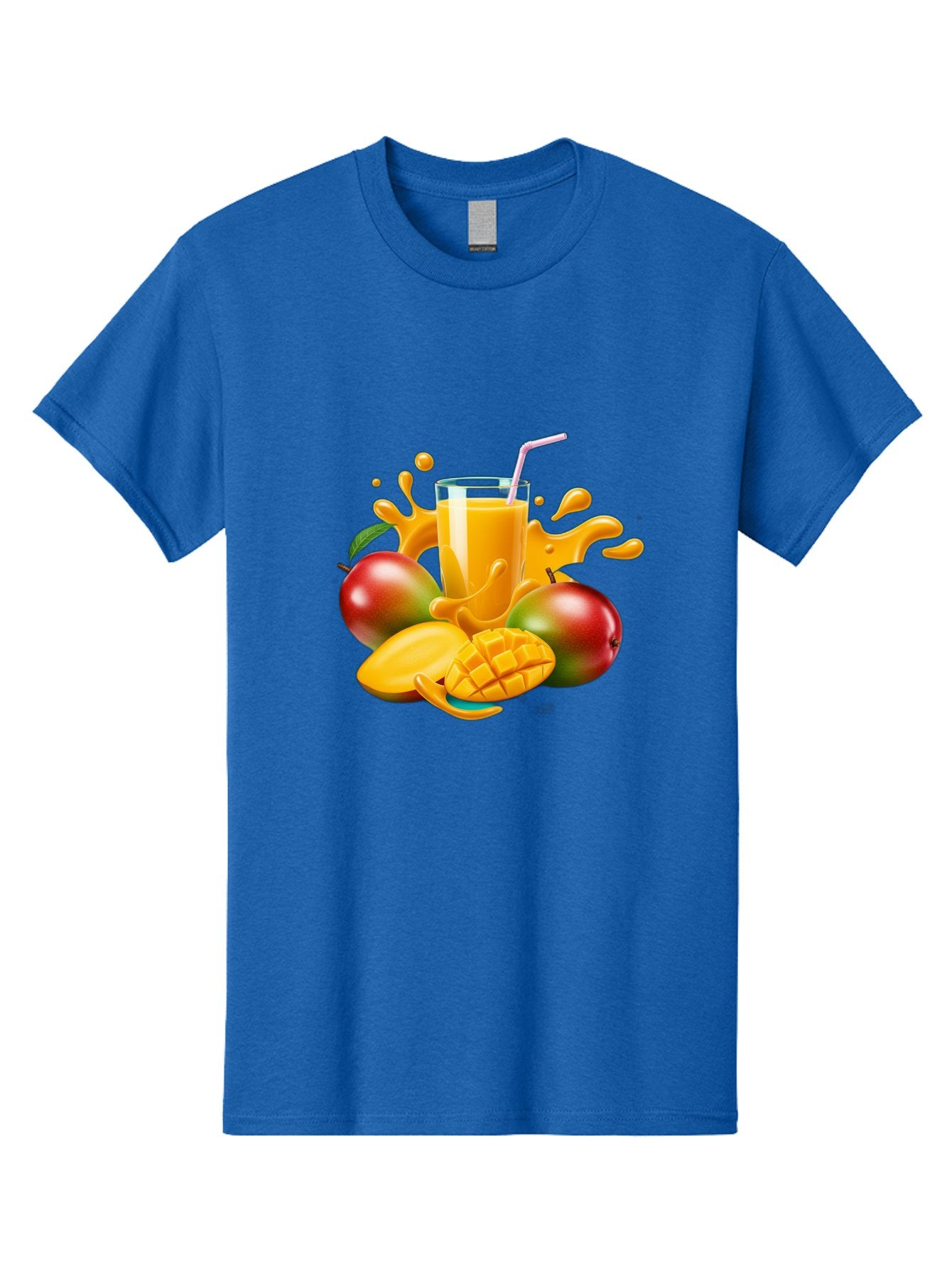 Mango-Juice-4 Men'S Graphic Tee, 100% Cotton, Comfortable Casual Summer Wear, Machine Washable, Fresh Mango Juice, Ripe Mangoes, Healthy Drink, Refreshing Beverage, Tropical Flavors, Fruit Smoothie, Vibrant Colors, Juice Splash Bac148 10
