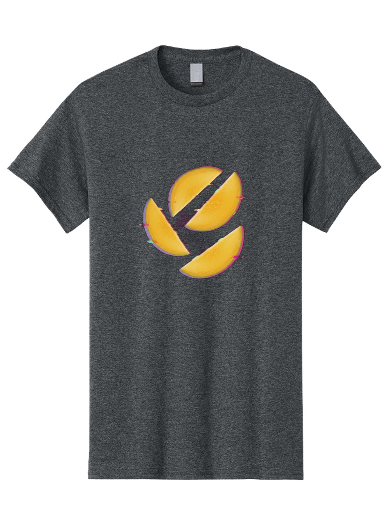 Mango-Slices Men'S Graphic Tee, 100% Cotton, Comfortable Casual Summer Wear, Machine Washable, Mango Slices, Fresh Fruit, Sliced Mango, Fruit Arrangement, Healthy Snack, Sweet Treat, Tropical Flavor, Vibrant Yellow, Culinary Delight Bac152 15