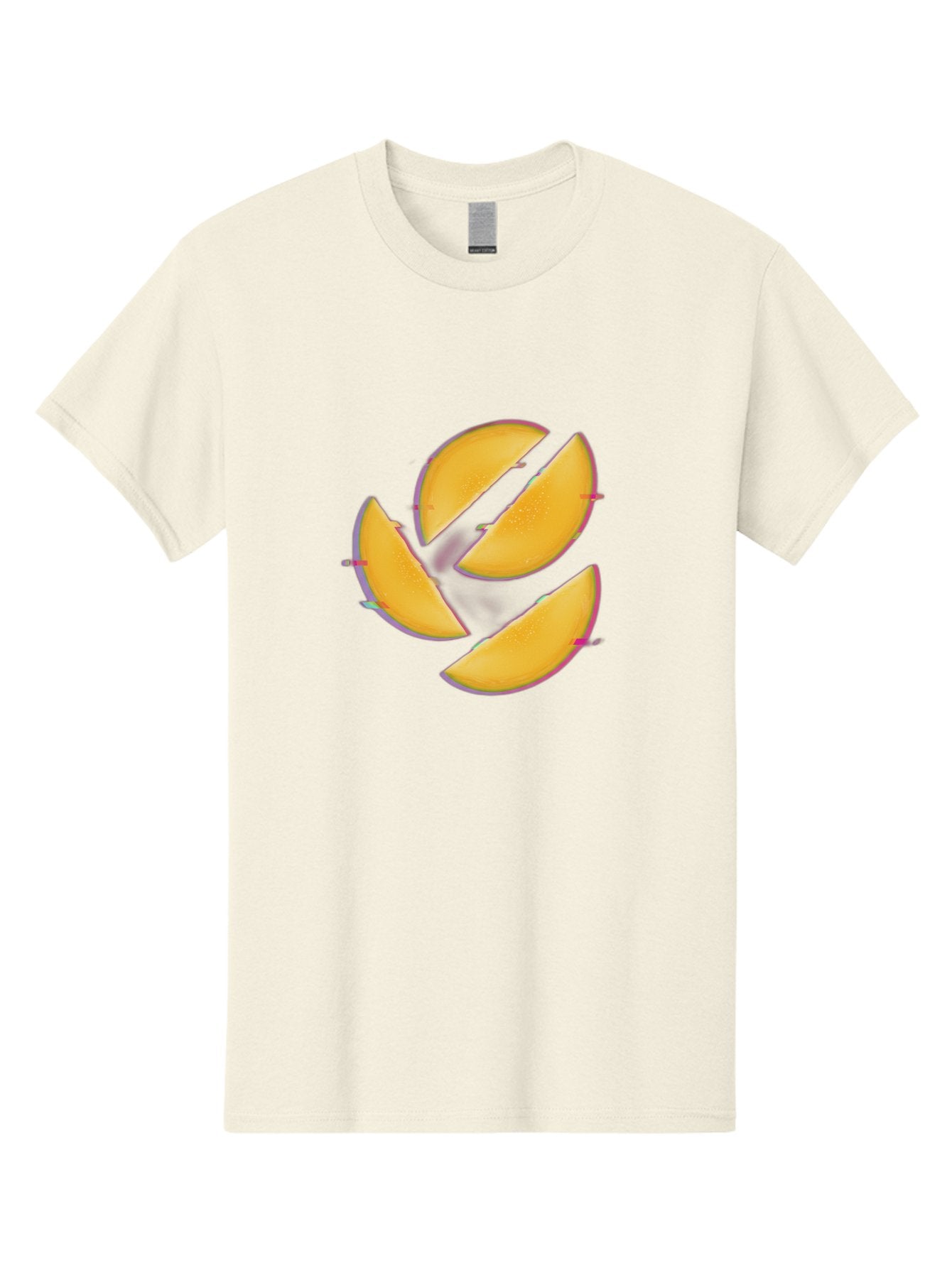 Mango-Slices Men'S Graphic Tee, 100% Cotton, Comfortable Casual Summer Wear, Machine Washable, Mango Slices, Fresh Fruit, Sliced Mango, Fruit Arrangement, Healthy Snack, Sweet Treat, Tropical Flavor, Vibrant Yellow, Culinary Delight Bac152 12