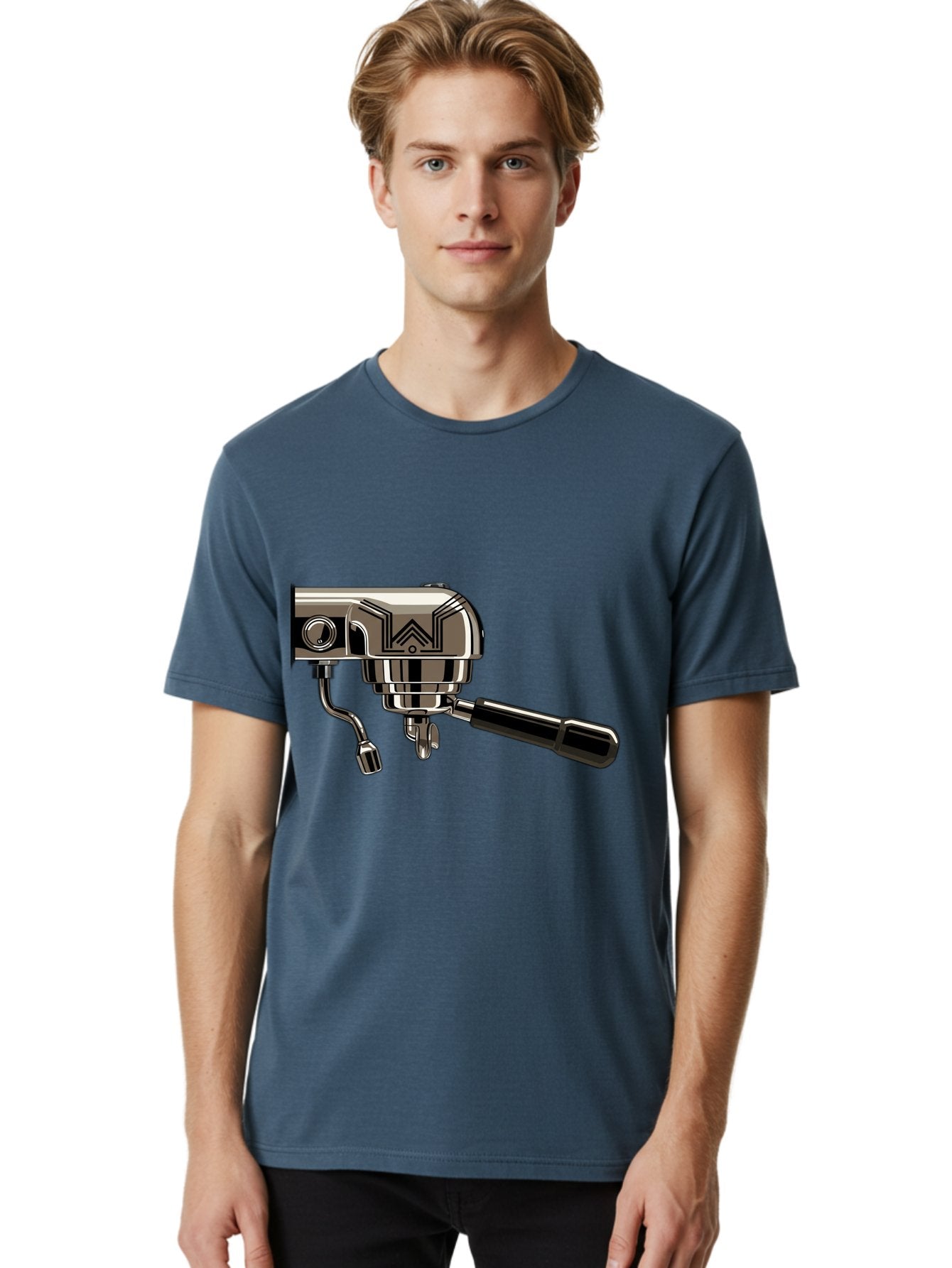Manual-Coffee-Grinder Men'S Graphic Tee, 100% Cotton, Comfortable Casual Summer Wear, Machine Washable, Manual Coffee Grinder, Coffee Grinding, Hand Crank, Stainless Steel, Coffee Beans, Brewing Equipment, Kitchen Appliance Bac174 18
