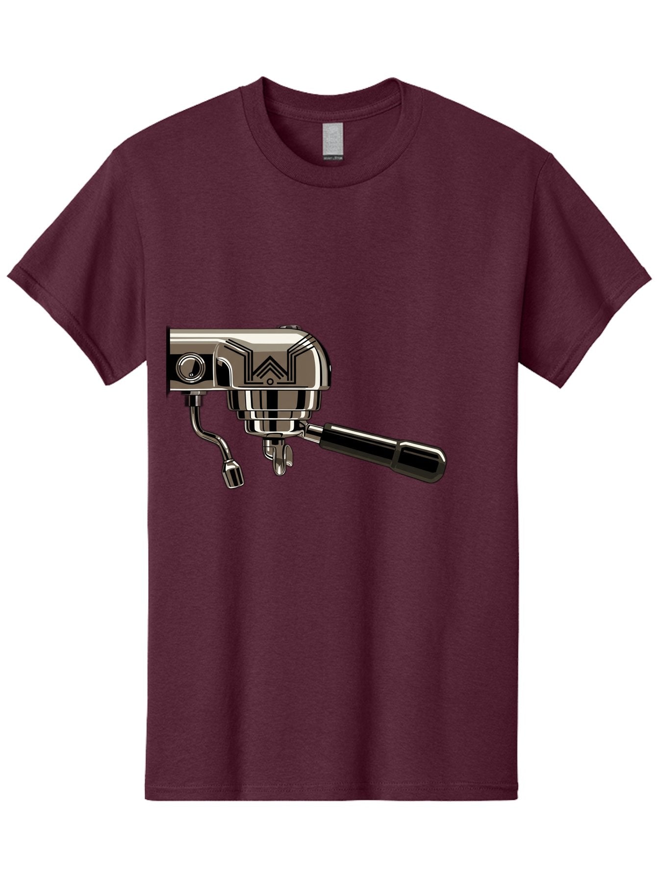 Manual-Coffee-Grinder Men'S Graphic Tee, 100% Cotton, Comfortable Casual Summer Wear, Machine Washable, Manual Coffee Grinder, Coffee Grinding, Hand Crank, Stainless Steel, Coffee Beans, Brewing Equipment, Kitchen Appliance Bac174