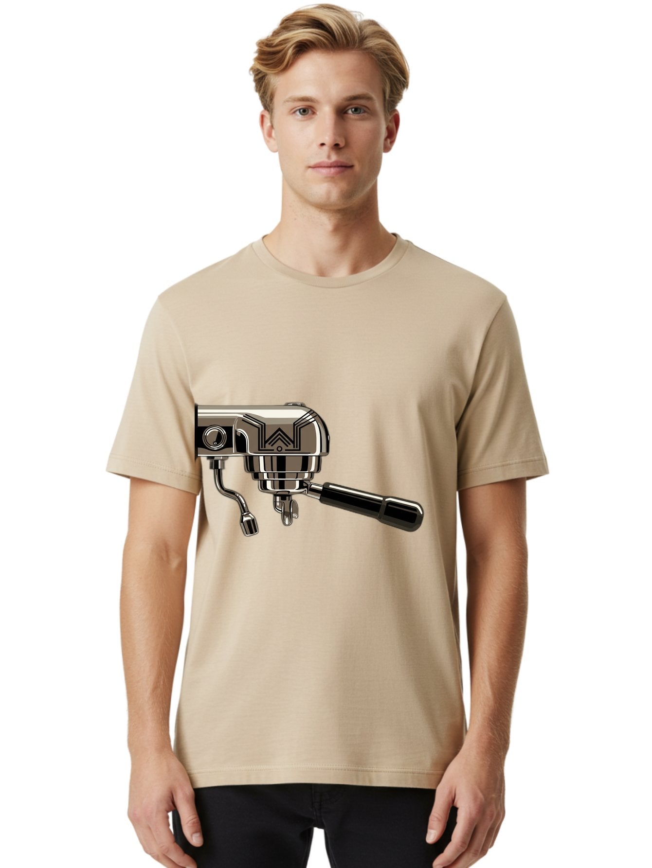 Manual-Coffee-Grinder Men'S Graphic Tee, 100% Cotton, Comfortable Casual Summer Wear, Machine Washable, Manual Coffee Grinder, Coffee Grinding, Hand Crank, Stainless Steel, Coffee Beans, Brewing Equipment, Kitchen Appliance Bac174 29