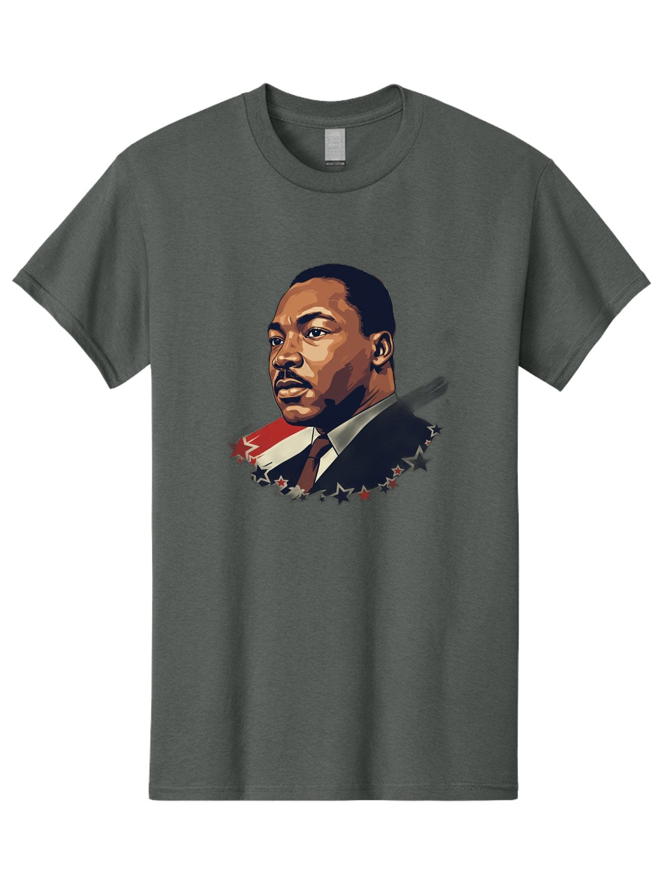 Martin-Luther-King-Jr-2 Men'S Graphic Tee, 100% Cotton, Comfortable Casual Summer Wear, Machine Washable, Martin Luther King Jr Portrait, Civil Rights Leader, Equality And Justice, Freedom Fighter, Peaceful Protest, Inspirational Figure, Bac176 3
