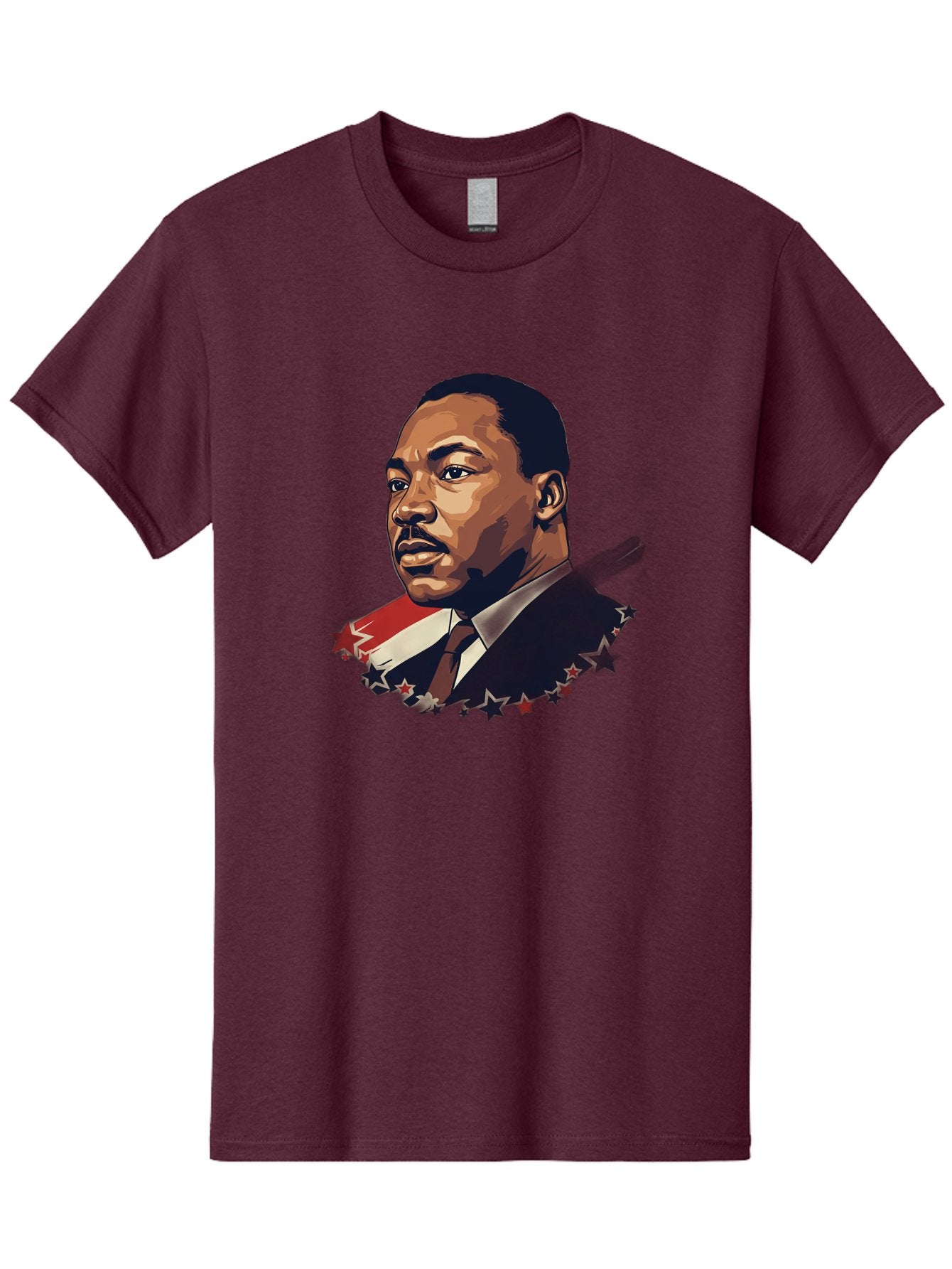 Martin-Luther-King-Jr-2 Men'S Graphic Tee, 100% Cotton, Comfortable Casual Summer Wear, Machine Washable, Martin Luther King Jr Portrait, Civil Rights Leader, Equality And Justice, Freedom Fighter, Peaceful Protest, Inspirational Figure, Bac176