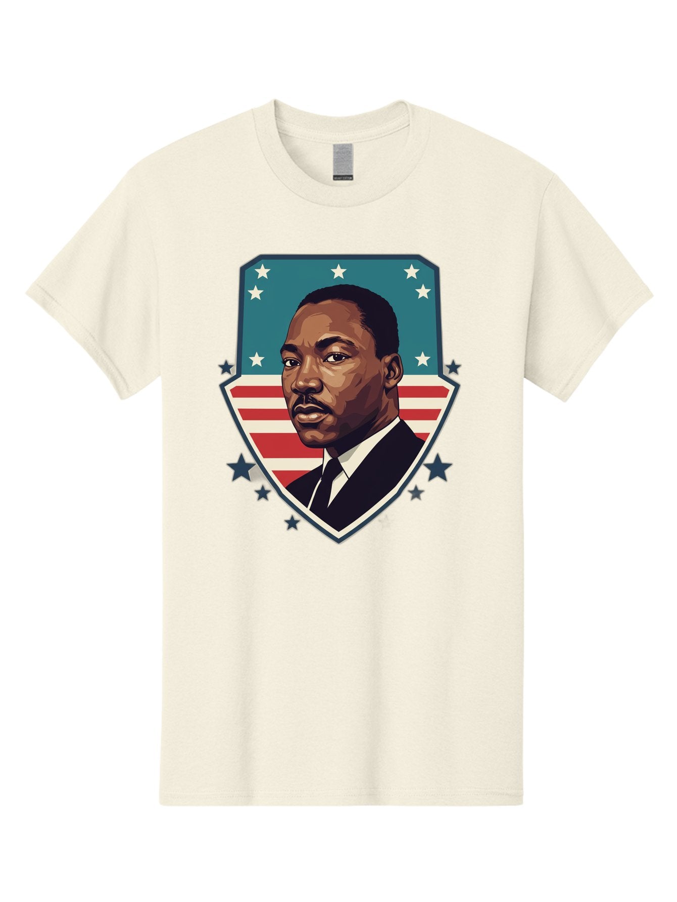 Martin-Luther-King-Jr-3 Men'S Graphic Tee, 100% Cotton, Comfortable Casual Summer Wear, Machine Washable, Martin Luther King Jr. Portrait, American Flag, Patriotic Graphic, Civil Rights Leader, Freedom Fighter, Social Justice, Equality, Bac177 15