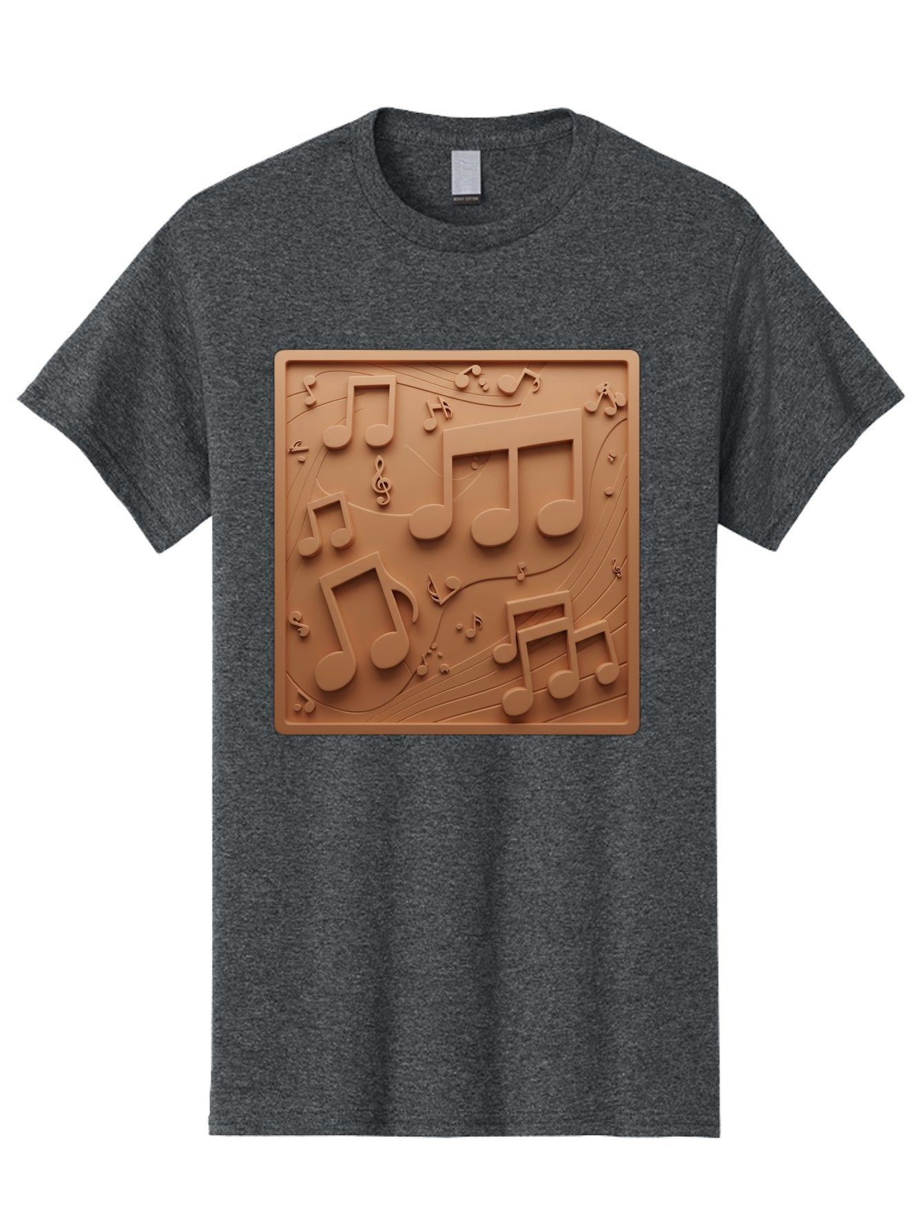 Music-Notes Men'S Graphic Tee, 100% Cotton, Comfortable Casual Summer Wear, Machine Washable, Musical Notes, Treble Clef, 3D Design, Creative Artwork, Music Theme, Melodic Elements, Artistic Expression, Harmony And Rhythm Bac191