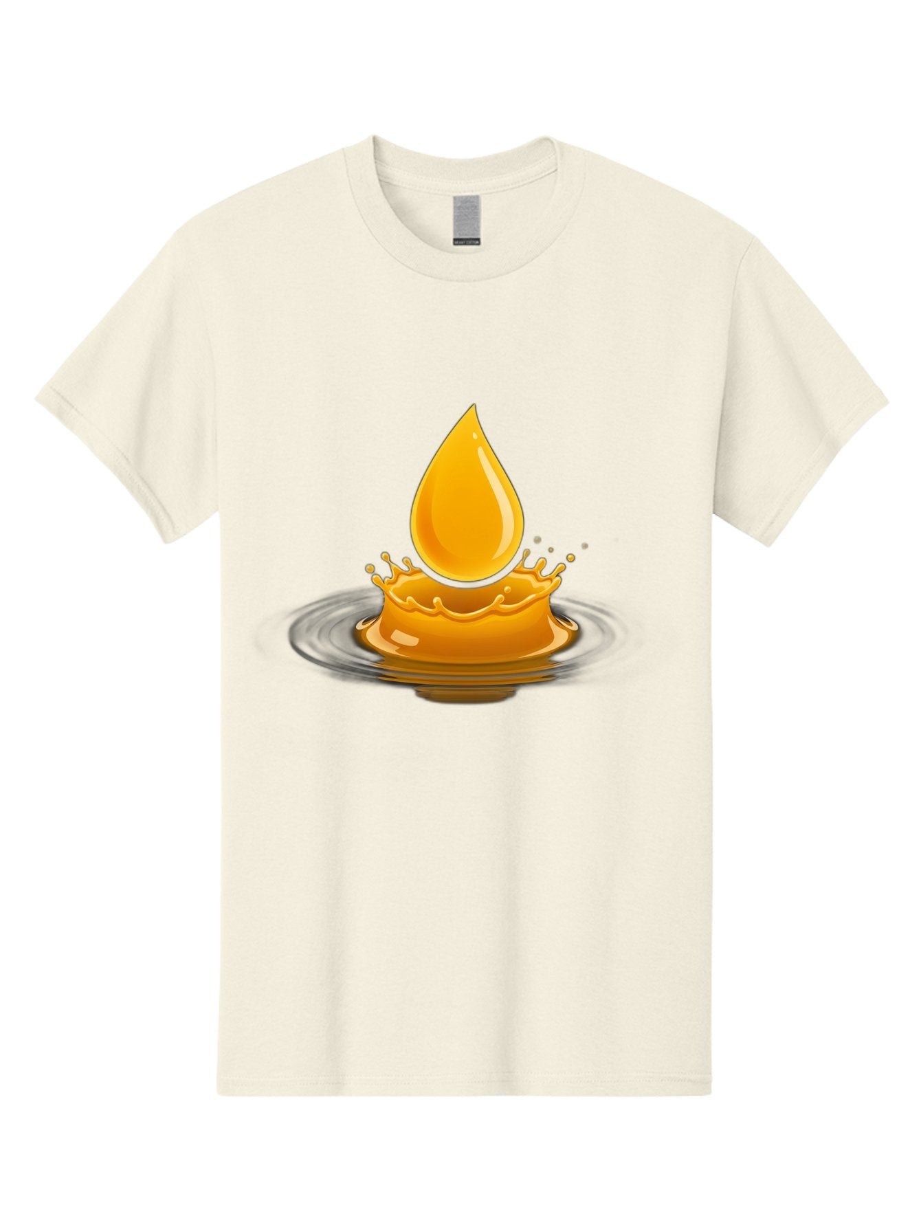 Oil-Drop-Splash Men'S Graphic Tee, 100% Cotton, Comfortable Casual Summer Wear, Machine Washable, Oil Droplet, Splash Effect, Ripple, Drop Of Oil, Brown Liquid, Abstract Design, Modern Art, Digital Illustration, Fluid Dynamics, Shiny Surface Bac199 14