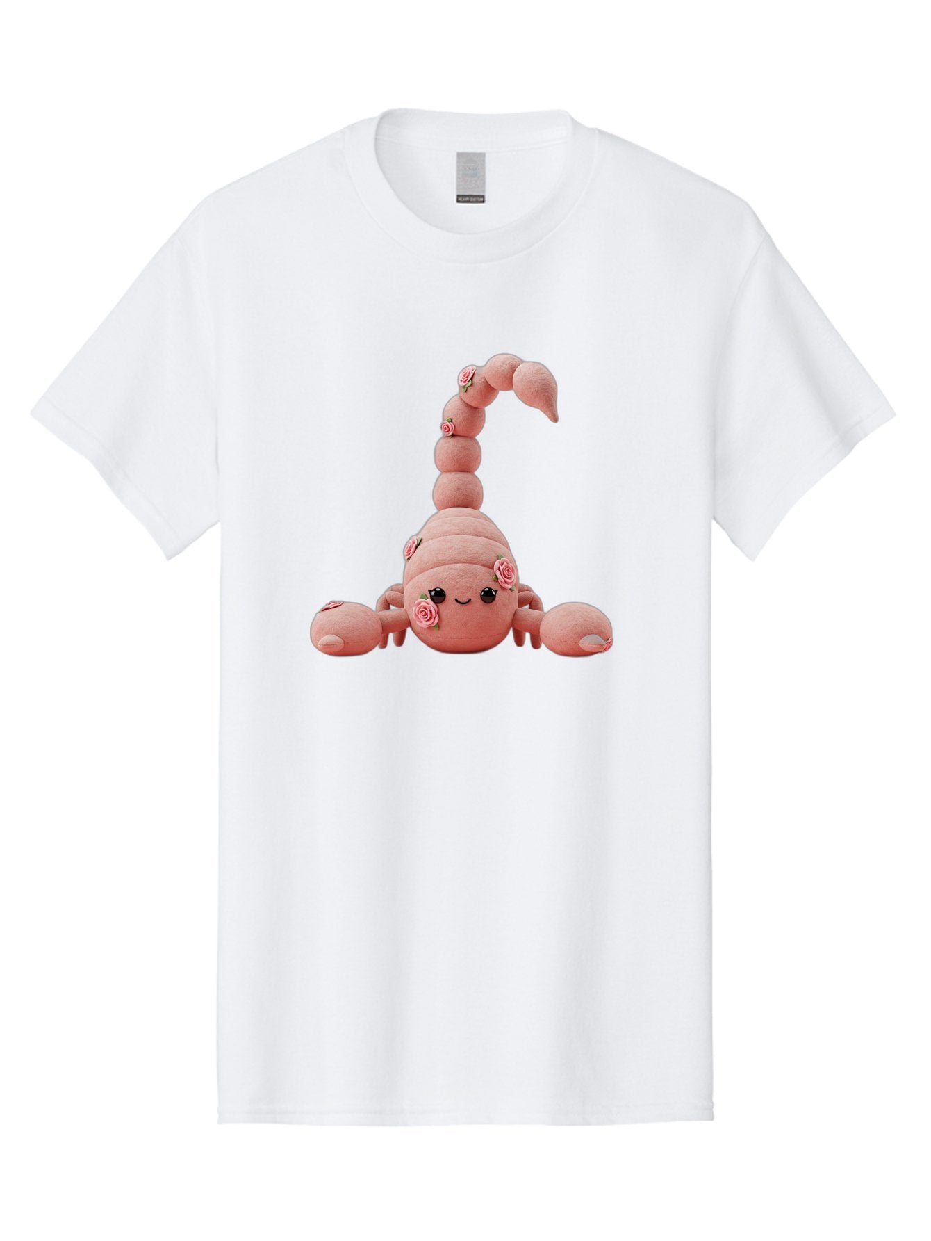 Pink-Scorpion Men'S Graphic Tee, 100% Cotton, Comfortable Casual Summer Wear, Machine Washable, Plush Toy, Pink Fabric, Floral Decorations, Scorpion Design, Cute, Soft Toy, Decorative Figurine, Stuffed Animal, Kawaii Bac216 13