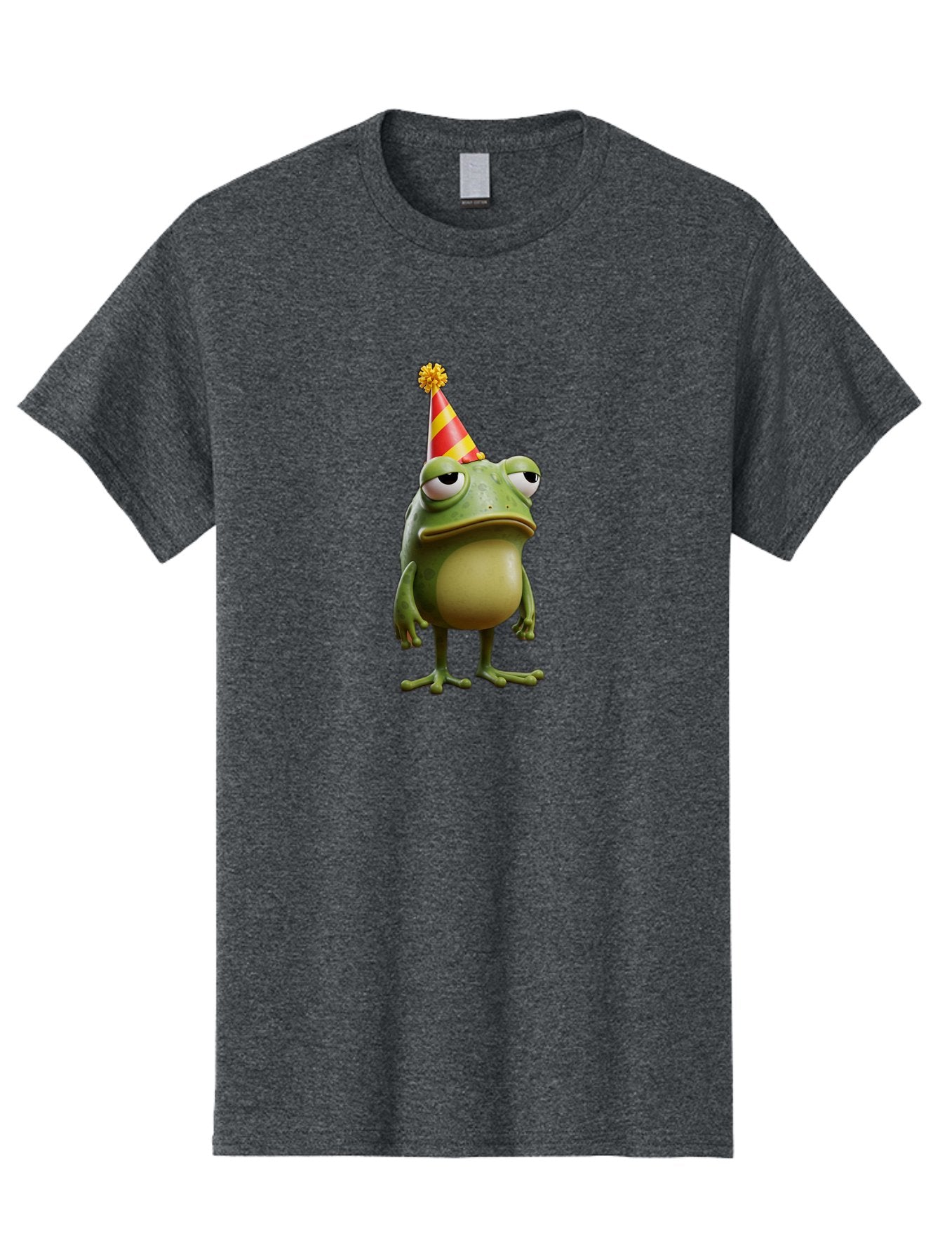 Pepe-The-Frog-Party-Hat Men'S Graphic Tee, 100% Cotton, Comfortable Casual Summer Wear, Machine Washable, Pepe The Frog, Party Hat, Frog Meme, Cartoon Character, Celebration, Funny, Meme Culture, Pepe, Sad Frog Bac218 8