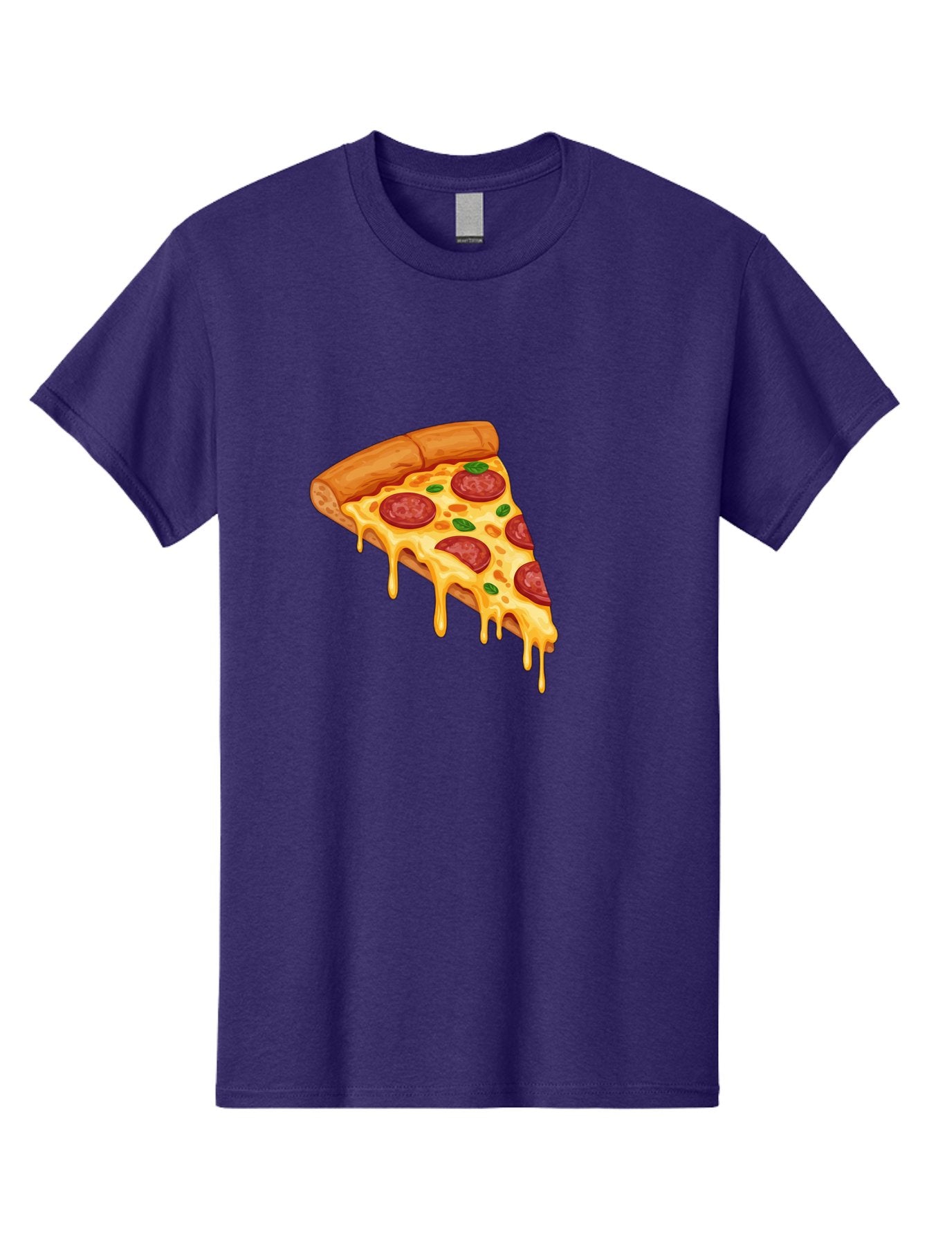 Pepperoni-Pizza-Slice-10 Men'S Graphic Tee, 100% Cotton, Comfortable Casual Summer Wear, Machine Washable, Pepperoni Pizza, Cheesy Goodness, Gooey Cheese, Savory Delight, Italian Cuisine, Melted Mozzarella, Fresh Basil, Spicy Pepperoni, Bac220 6