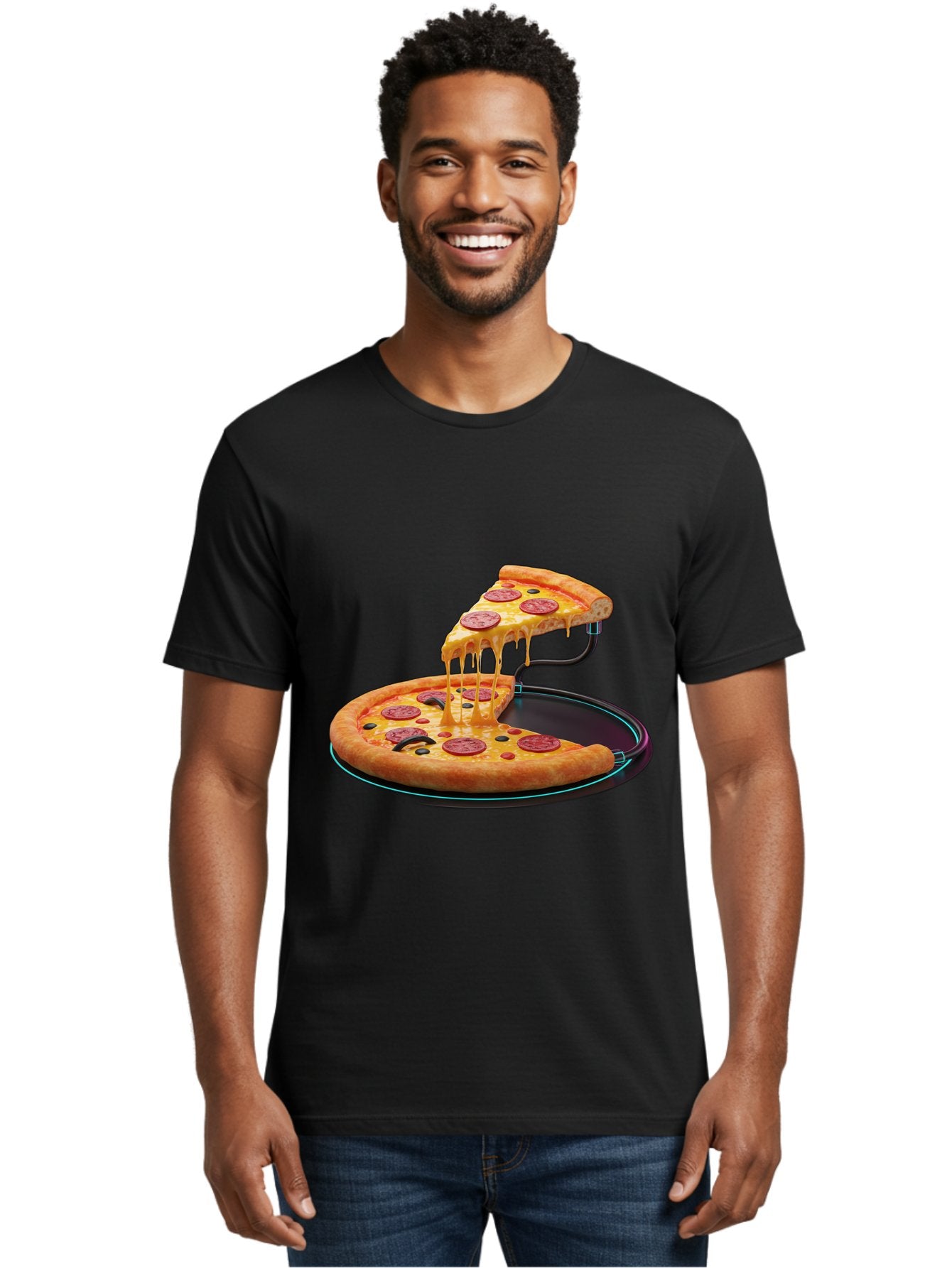 Pepperoni-Pizza-Slice-11 Men'S Graphic Tee, 100% Cotton, Comfortable Casual Summer Wear, Machine Washable, Pepperoni Pizza, Melted Cheese, Pizza Toppings, Savory Delight, Cheesy Goodness, Italian Cuisine, Foodie Favorite, Appetizing Treat, Bac221 19