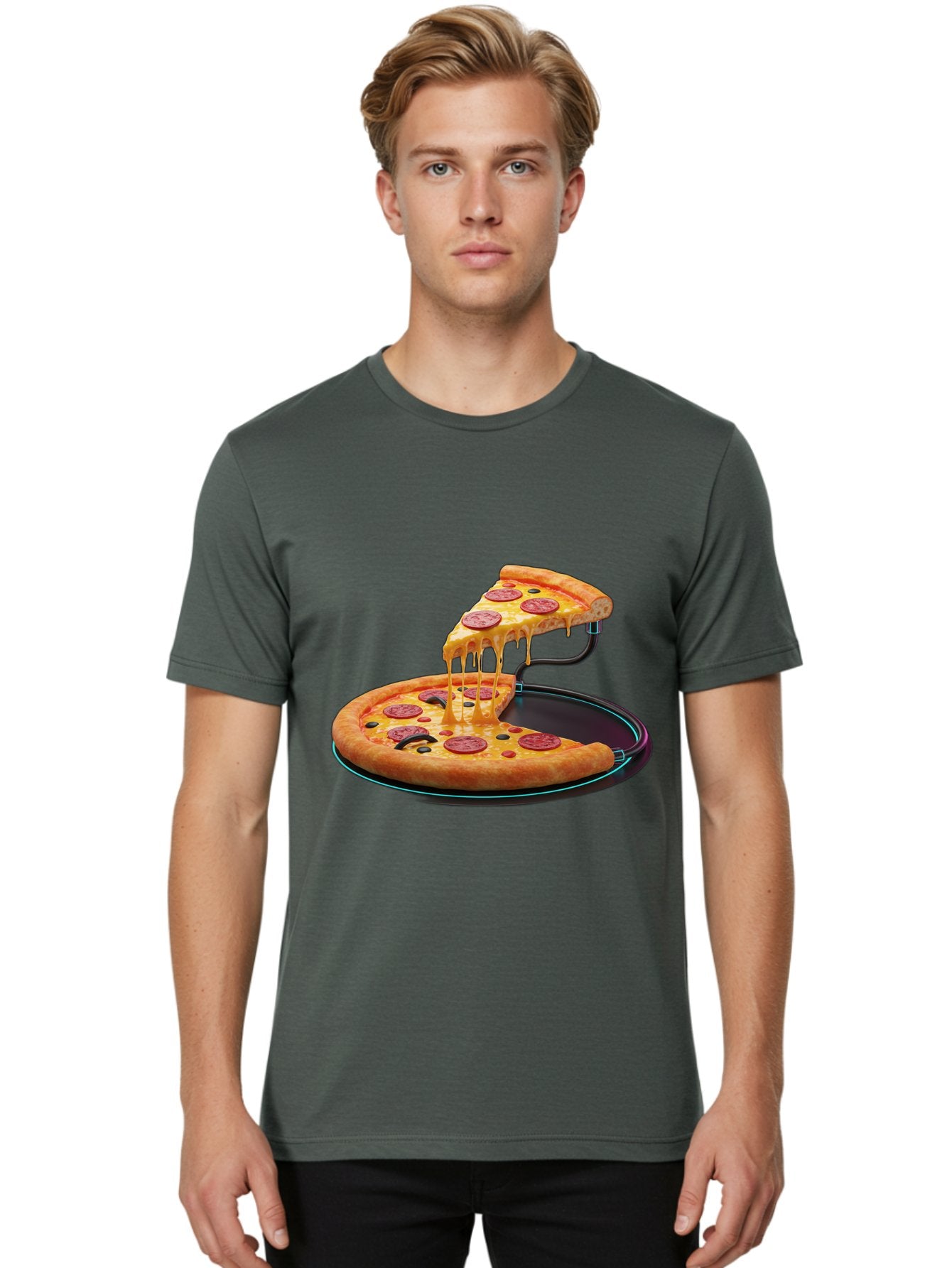 Pepperoni-Pizza-Slice-11 Men'S Graphic Tee, 100% Cotton, Comfortable Casual Summer Wear, Machine Washable, Pepperoni Pizza, Melted Cheese, Pizza Toppings, Savory Delight, Cheesy Goodness, Italian Cuisine, Foodie Favorite, Appetizing Treat, Bac221 18