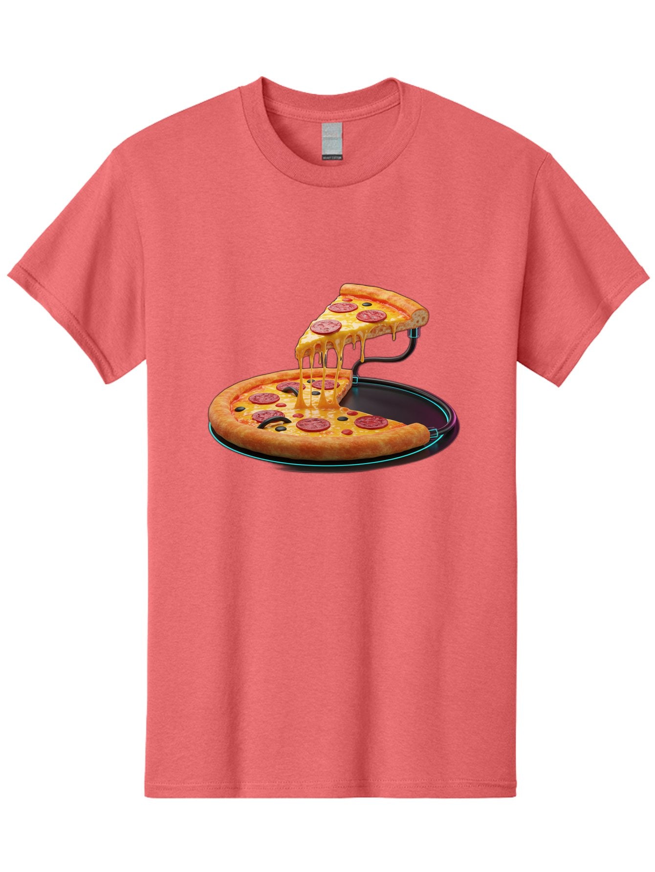 Pepperoni-Pizza-Slice-11 Men'S Graphic Tee, 100% Cotton, Comfortable Casual Summer Wear, Machine Washable, Pepperoni Pizza, Melted Cheese, Pizza Toppings, Savory Delight, Cheesy Goodness, Italian Cuisine, Foodie Favorite, Appetizing Treat, Bac221 15